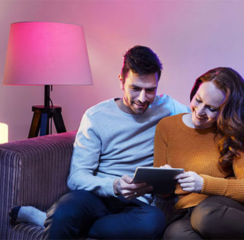verlichting met regelbare kleur