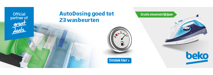 Beko AutoDose - gratis stoomstrijkijzer