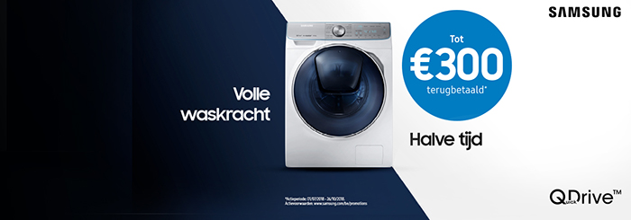 Ontdek de cashbacks op Samsung QuickDrive™