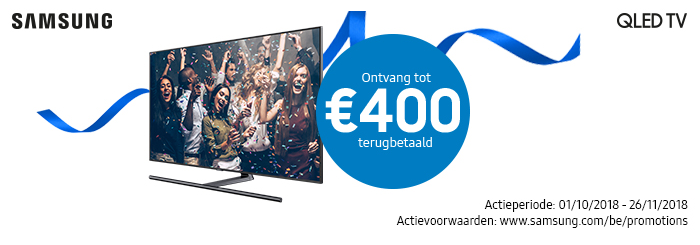 Tot €400 cashback met Samsung
