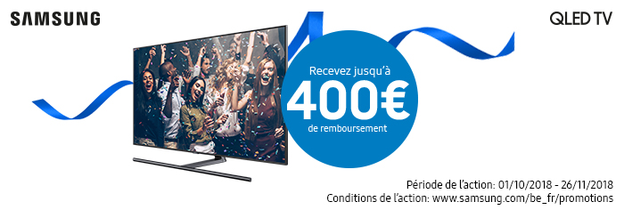 Jusqu'à €400 cashback avec Samsung