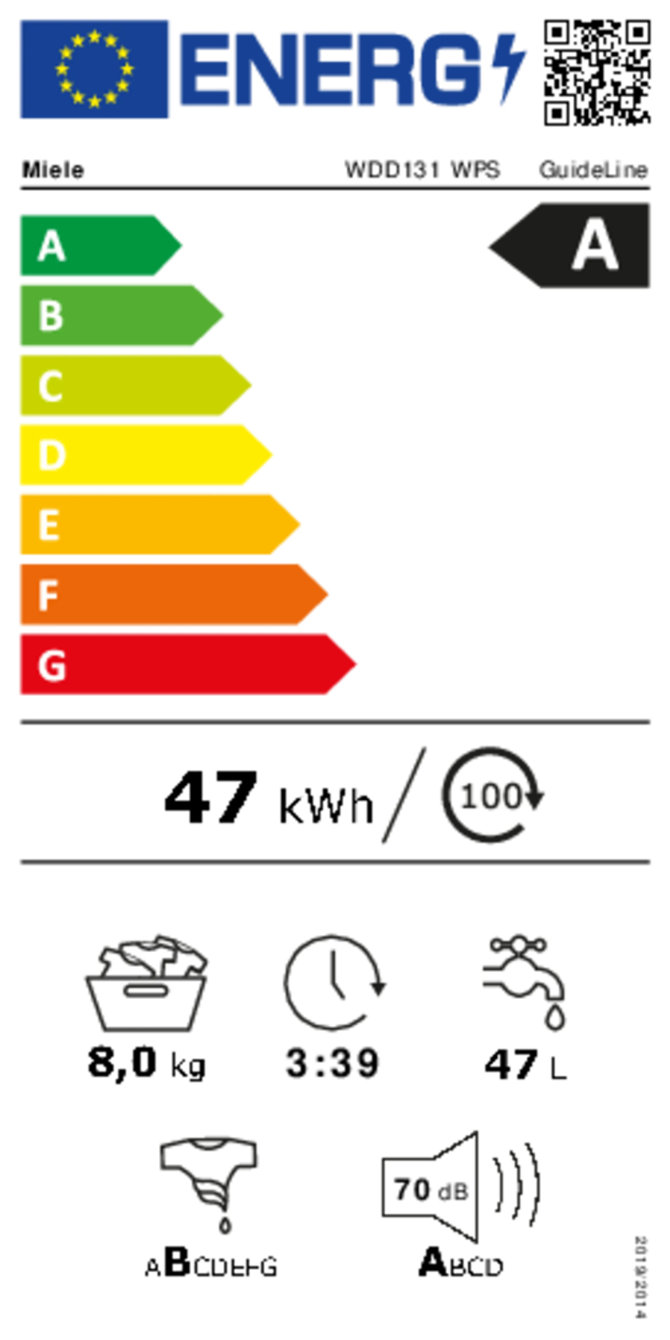 Miele Wasmachine WDD 131 WPS GuideLine AutoDose image