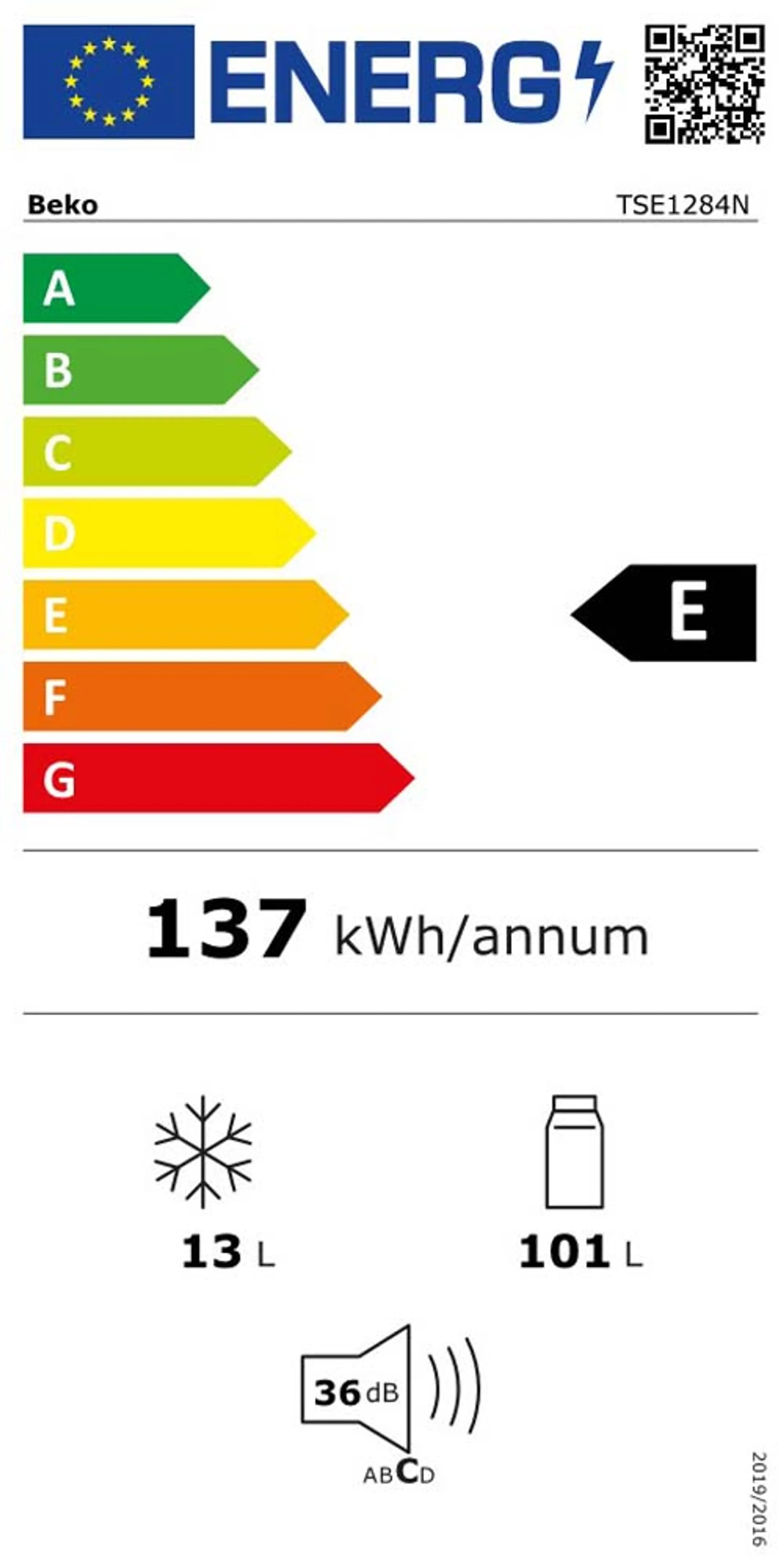 Beko Frigo TSE1284N image