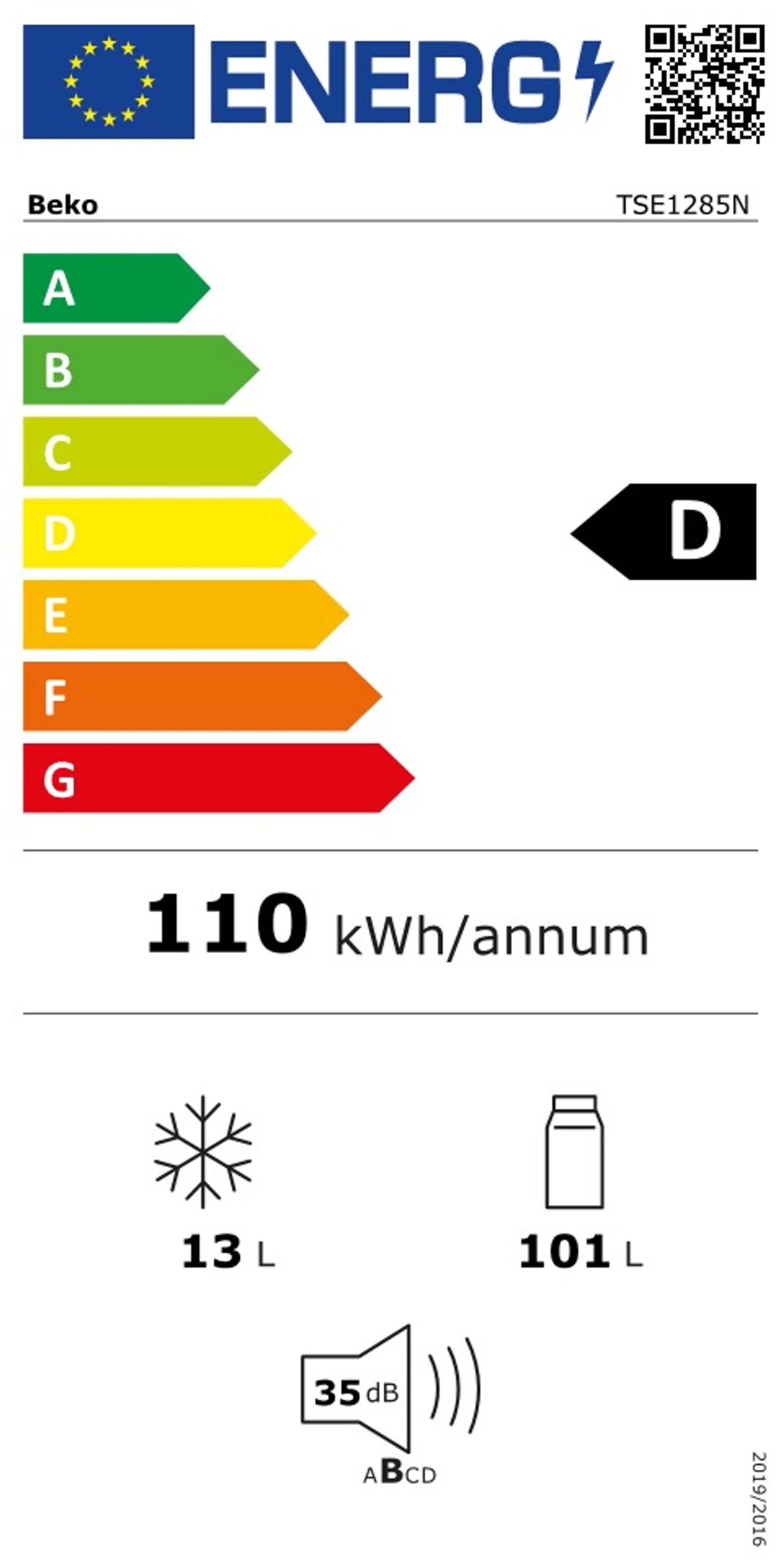 Beko Frigo TSE1285N image
