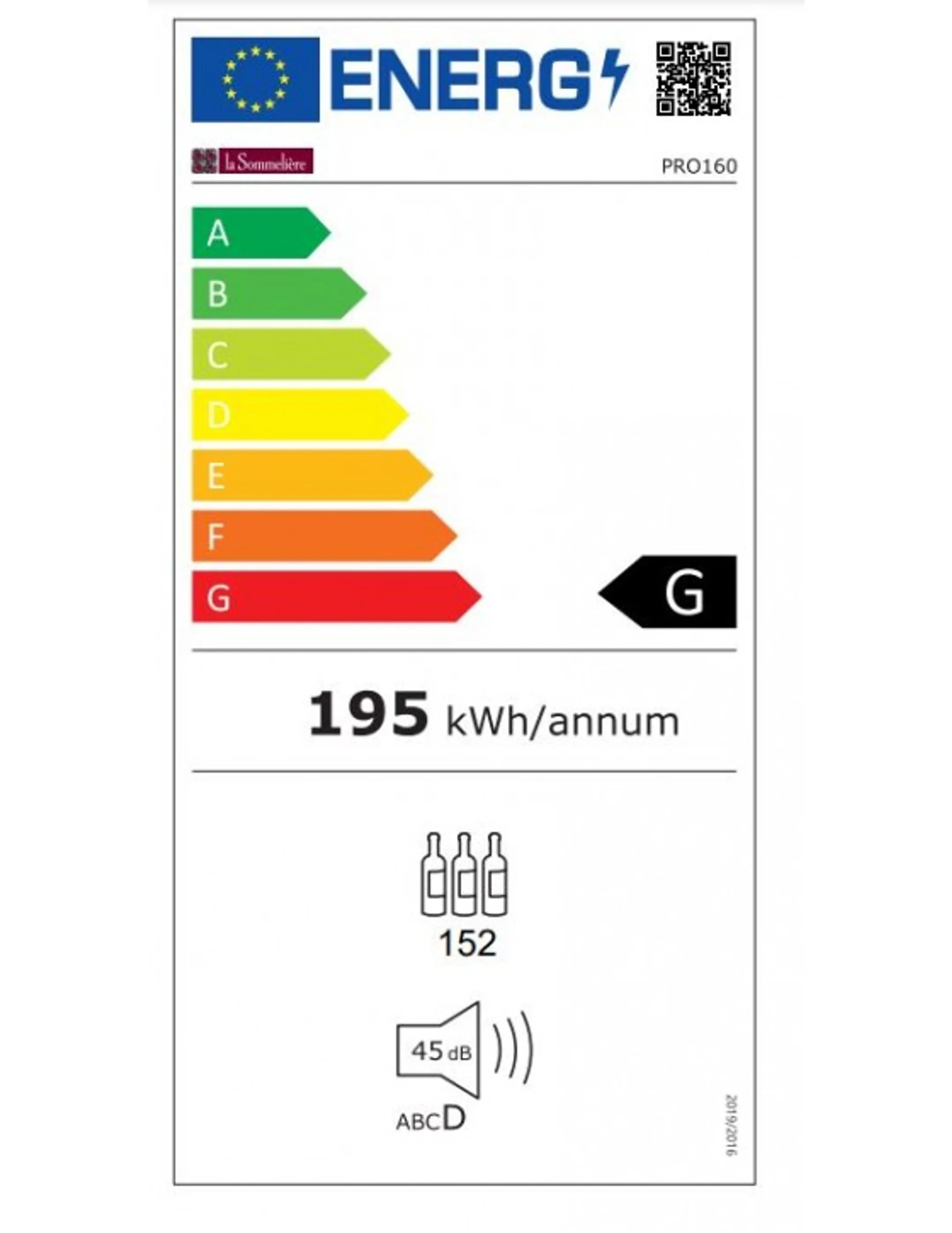 La Sommelière Cave à vin PRO160 image