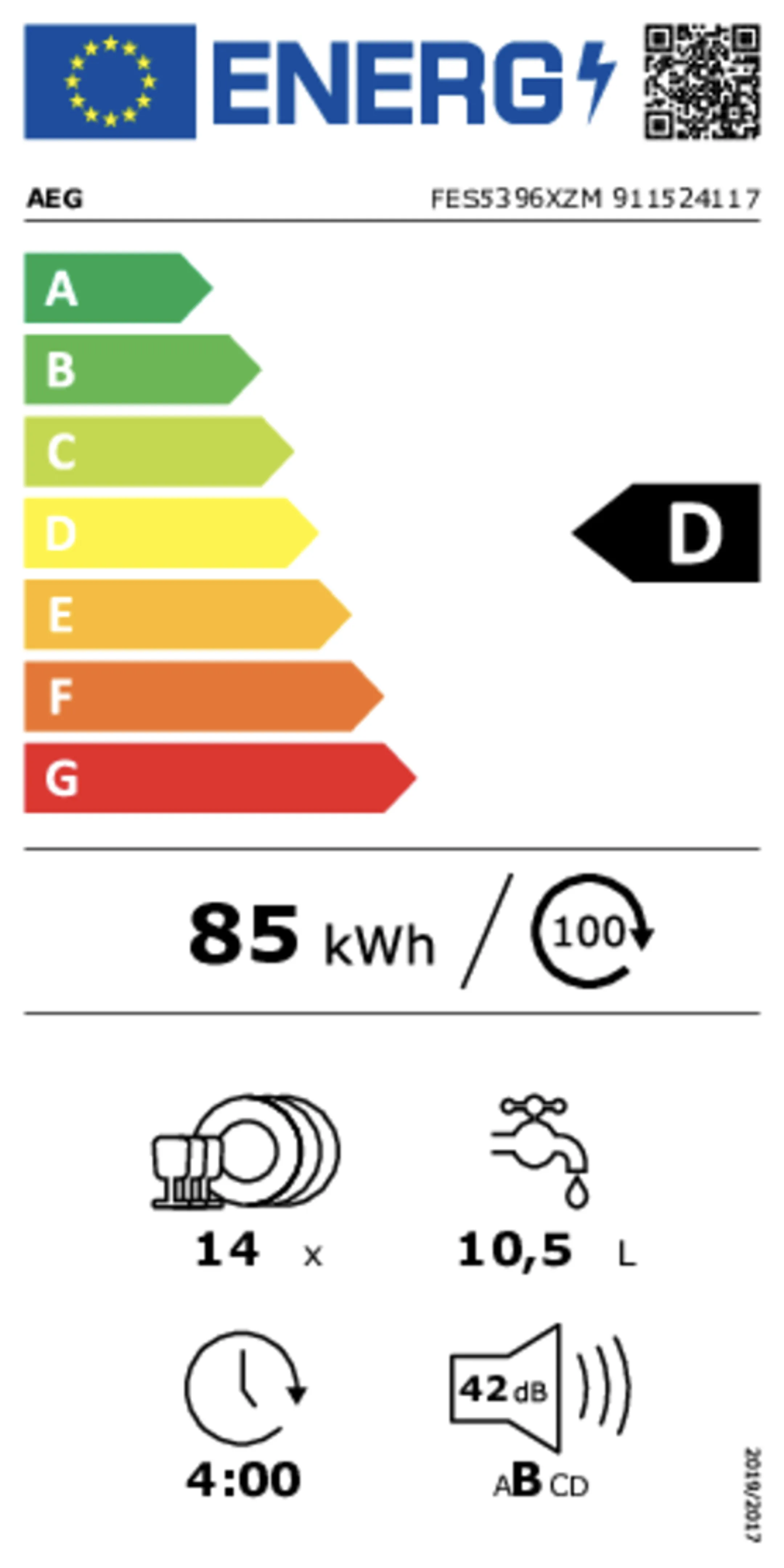 AEG Inbouw vaatwasser FES5396XZM AirDry image