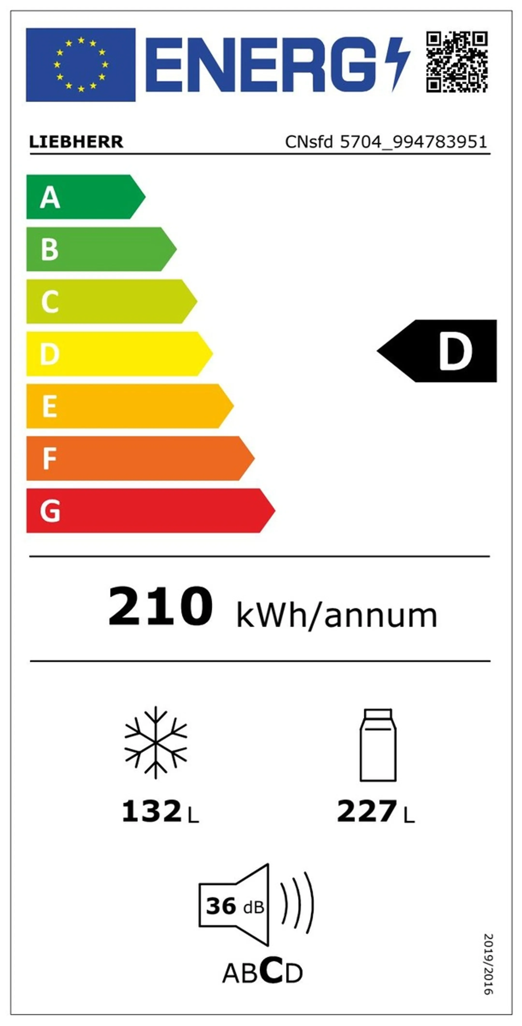 Liebherr Koelkast met diepvries CNsfd 5704 Pure NoFrost image