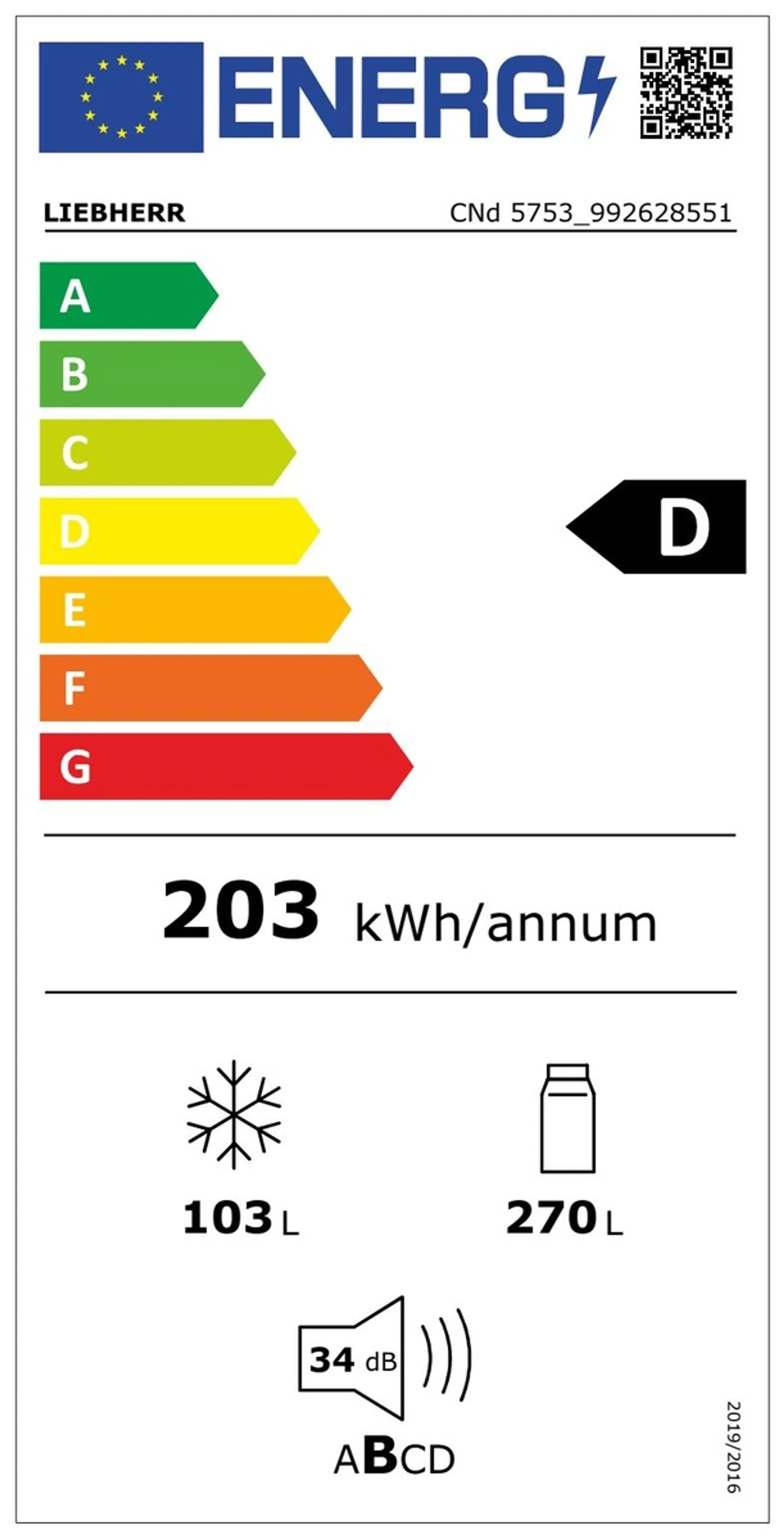 Liebherr Combi frigo congélateur CNd 5753 Prime image