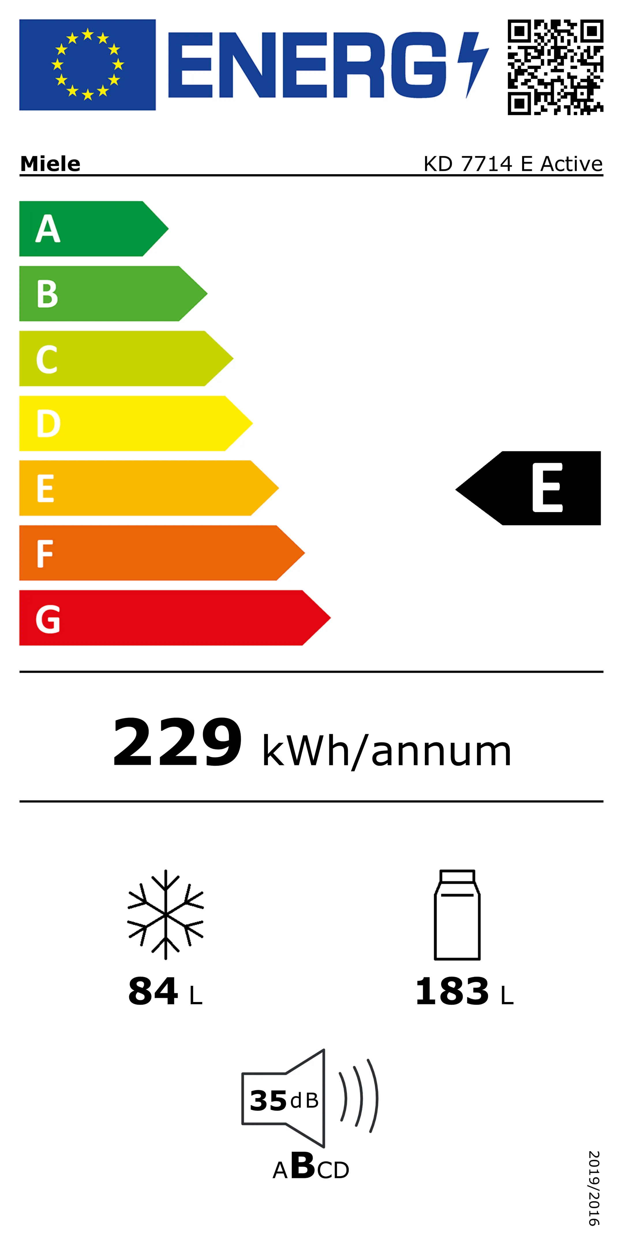 Miele Frigo encastrable KD 7714 E Active image