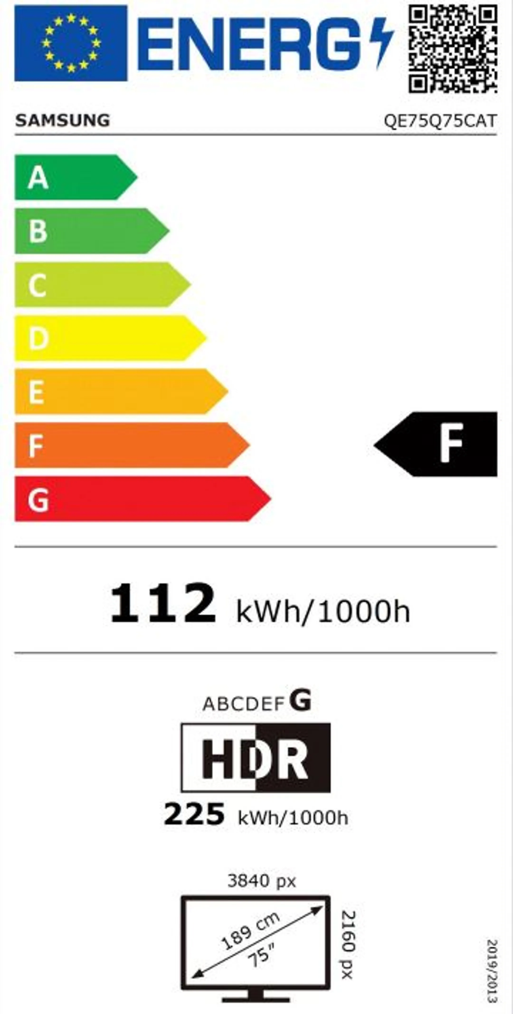 Samsung QLED TV 4K QE75Q75CATXXN (2023) - 75 inch image