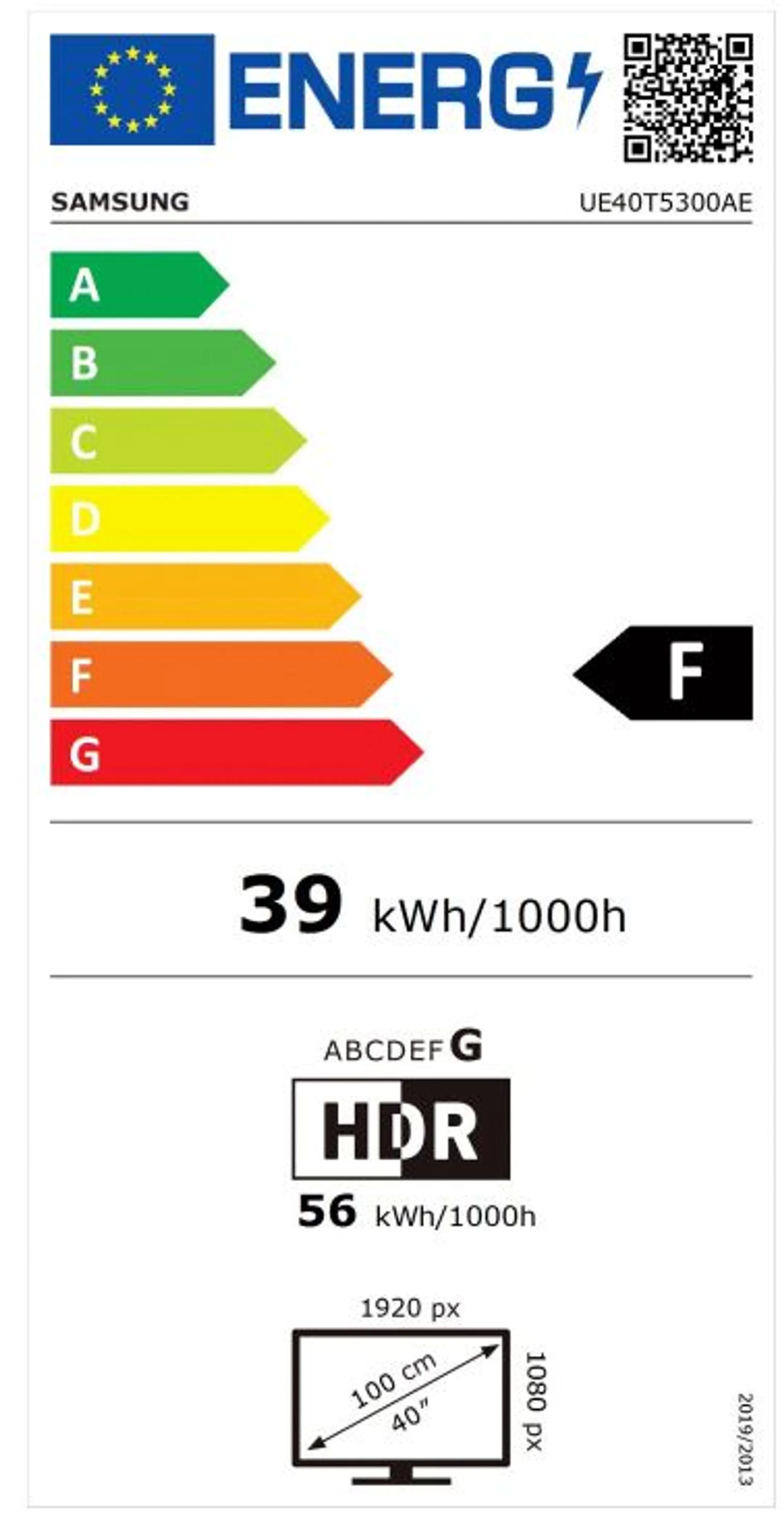 Samsung TV LED Full HD UE40T5300AE (2023) - 40 pouces image