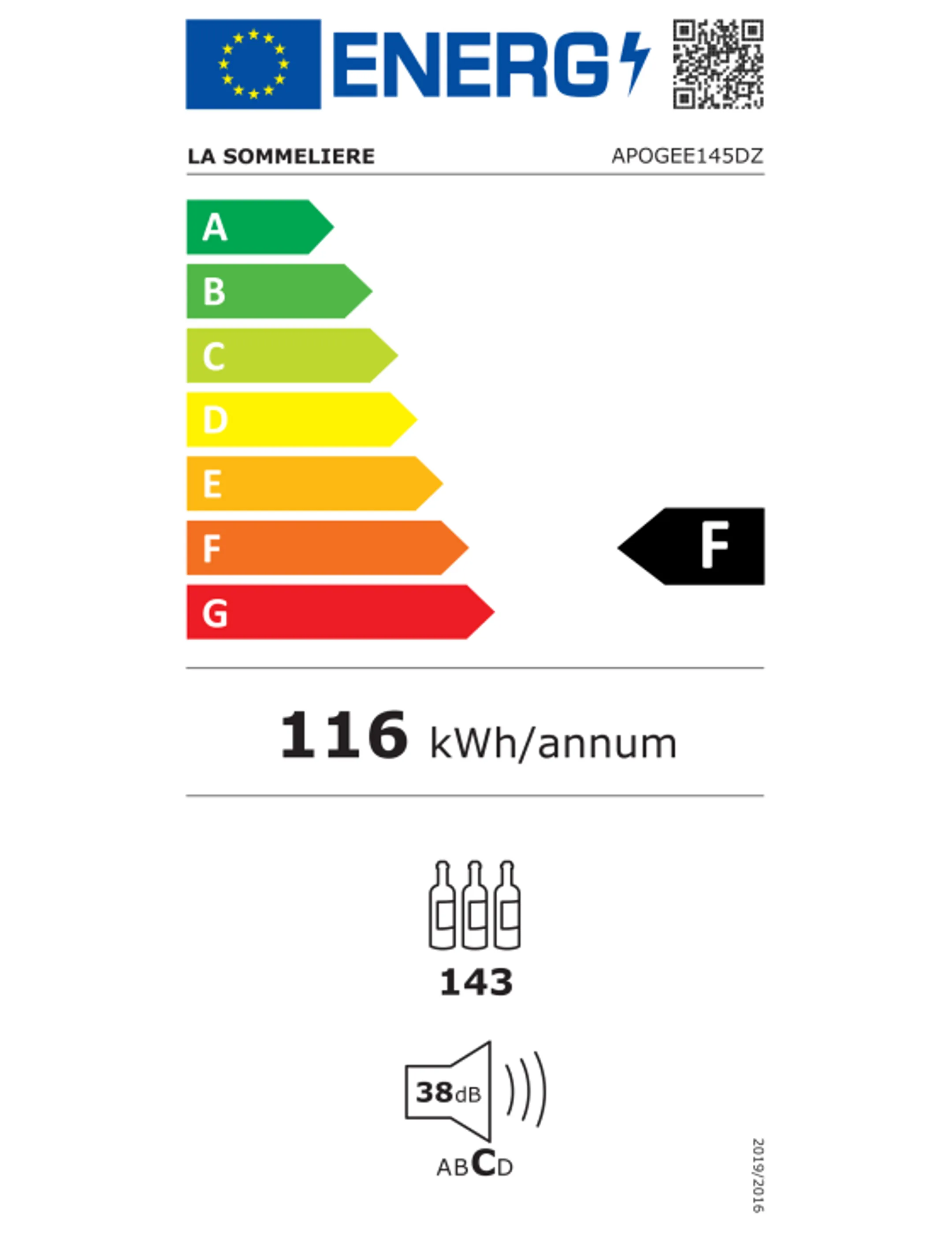 La Sommelière Wijnkoelkast APOGEE145DZ Dual zone image