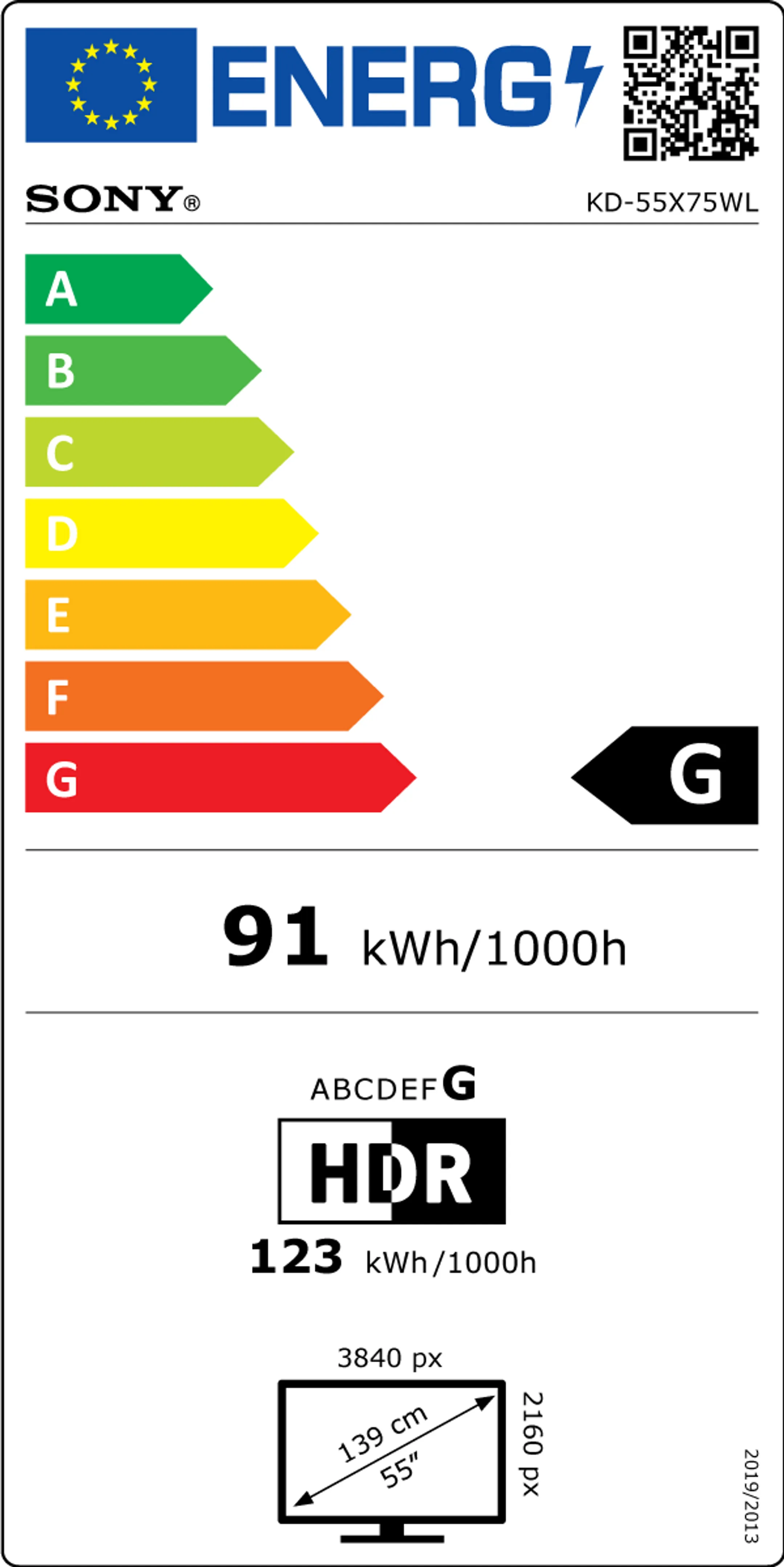 Sony TV 4K Bravia KD-55X75WL (2023) - 55 pouces image