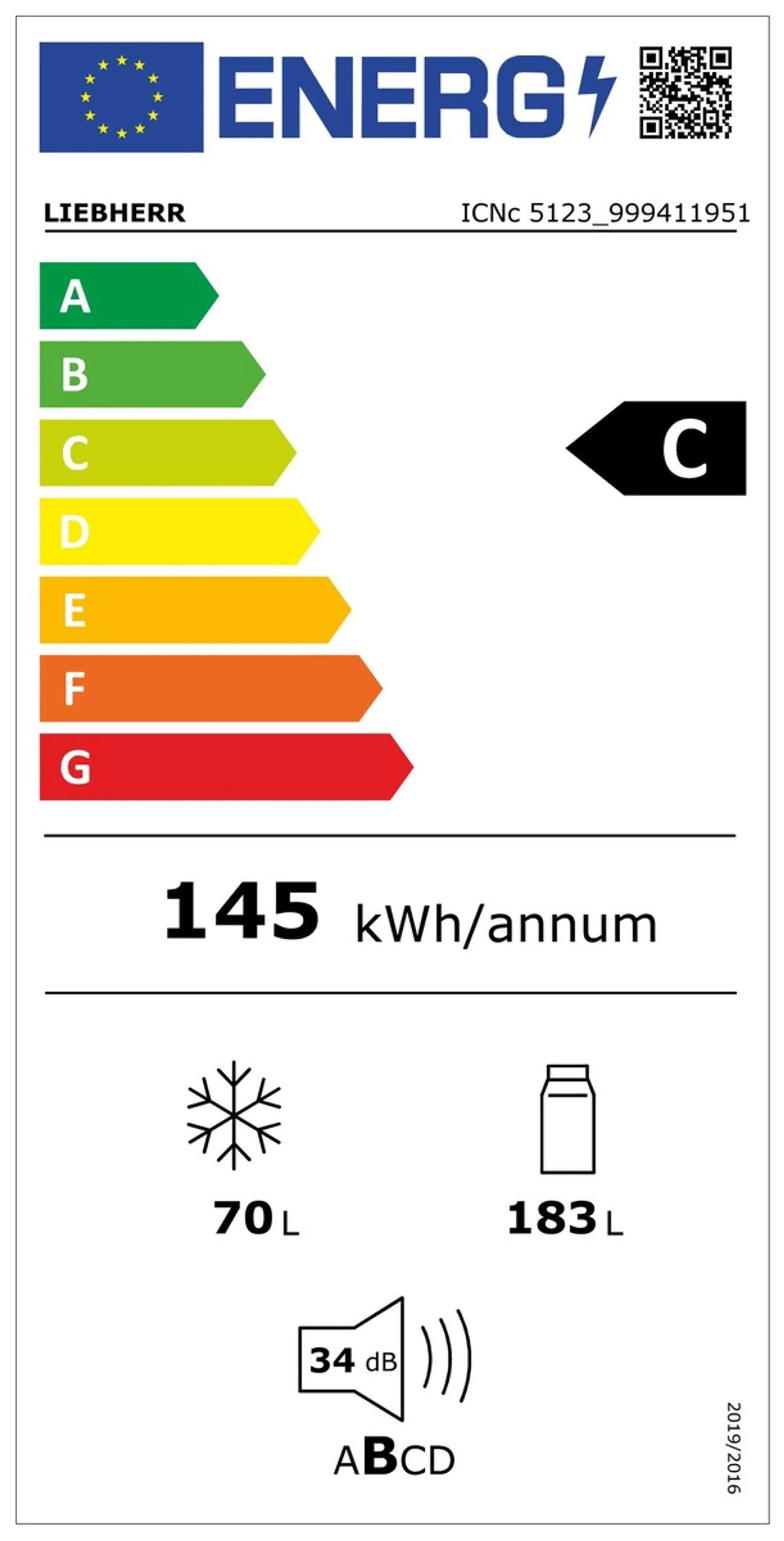 Liebherr Combi frigo congélateur encastrable ICNc 5123 Plus NoFrost image