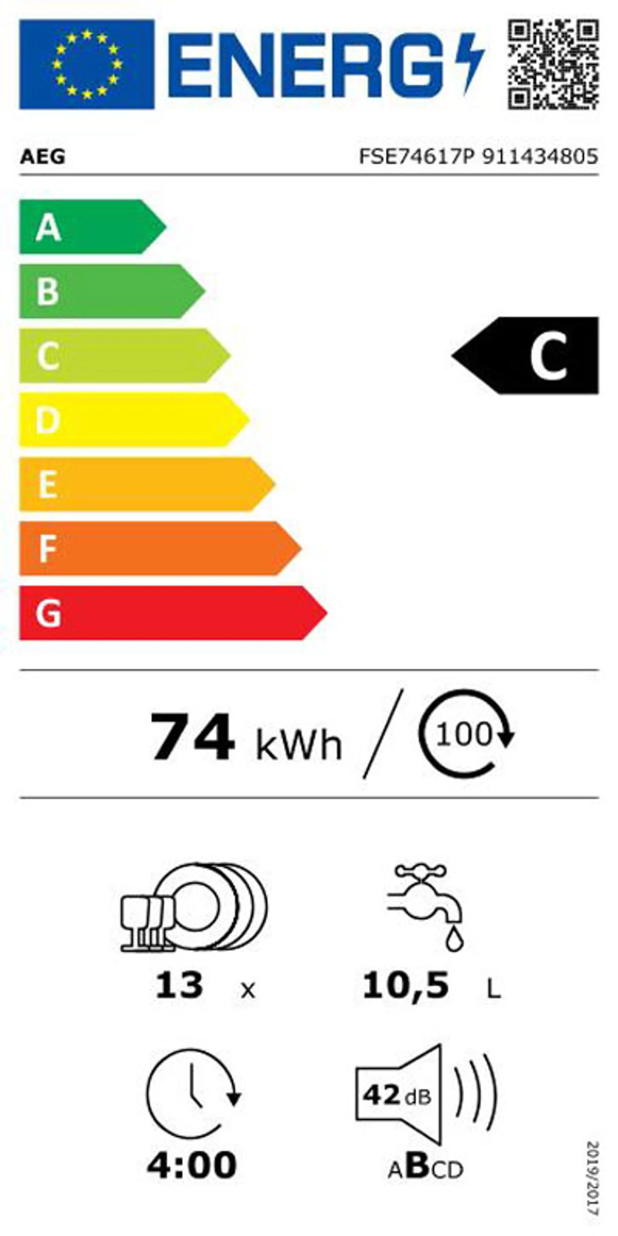 AEG Inbouw vaatwasser FSE74617P QuickSelect AirDry image