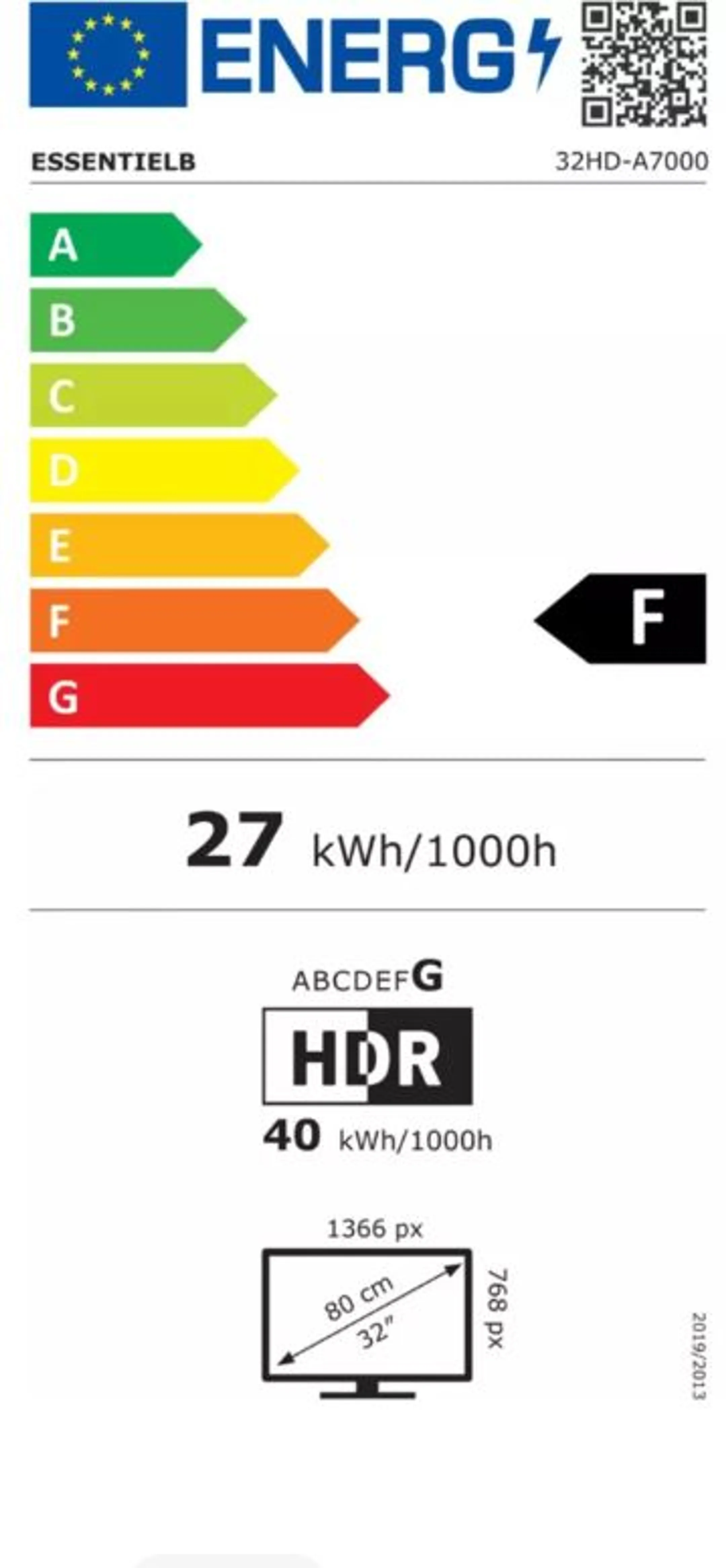 Essentiel-B Android LED TV HD 32HD-A7000 - 32 inch image