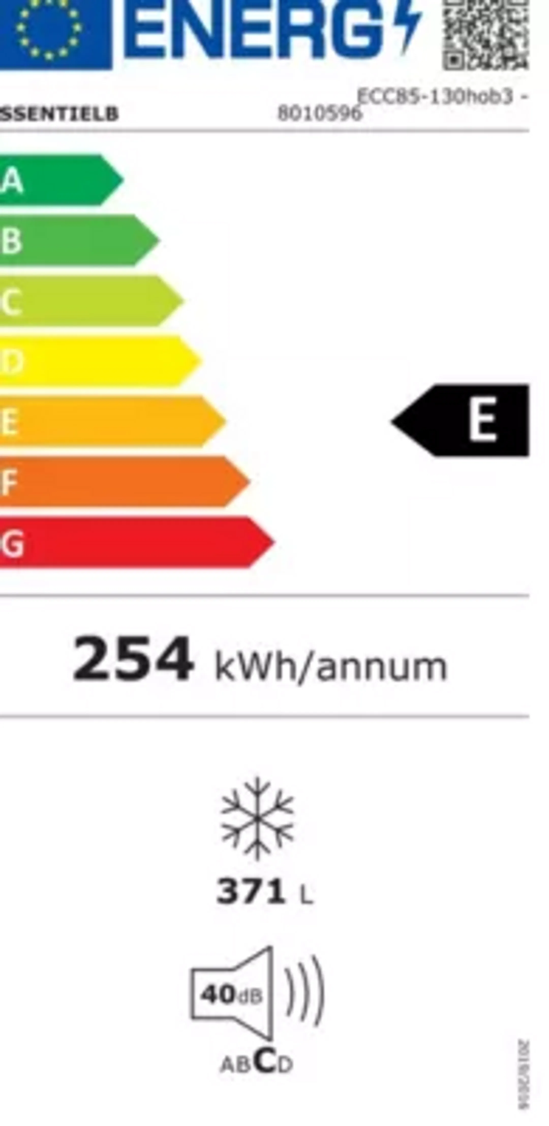Essentiel-B Congélateur ECC85-130hob3 image