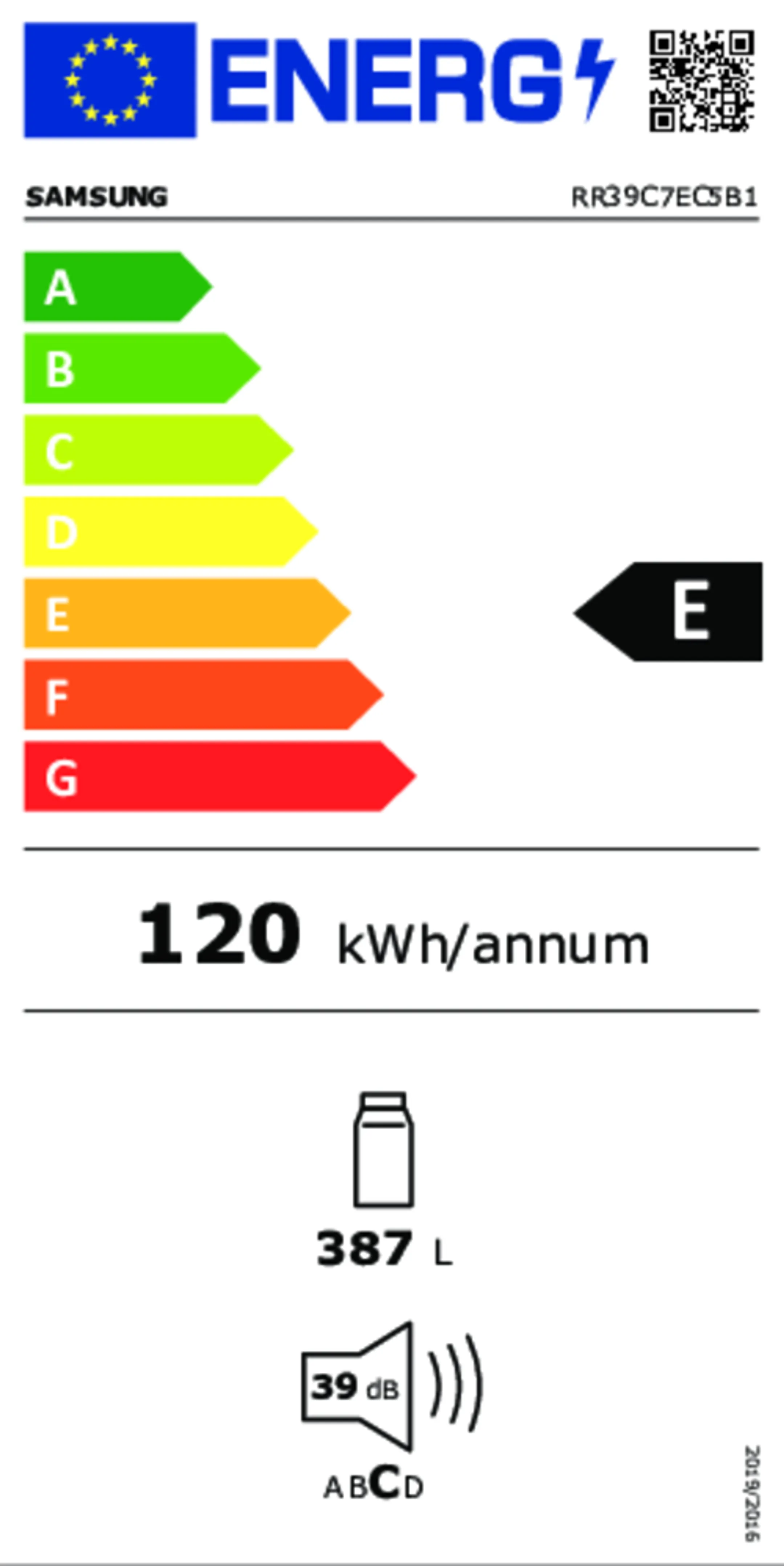 Samsung Frigo RR39C7EC5B1 WiFi image