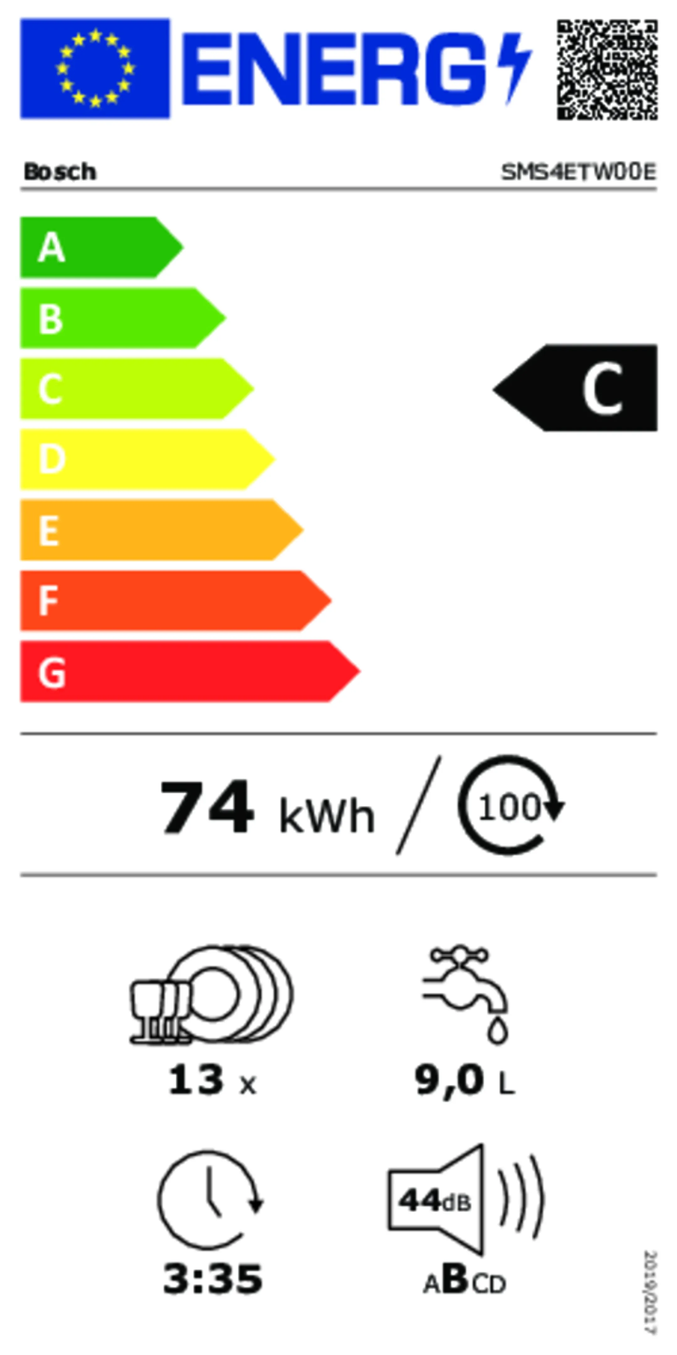 Bosch Vaatwasser SMS4ETW00E image