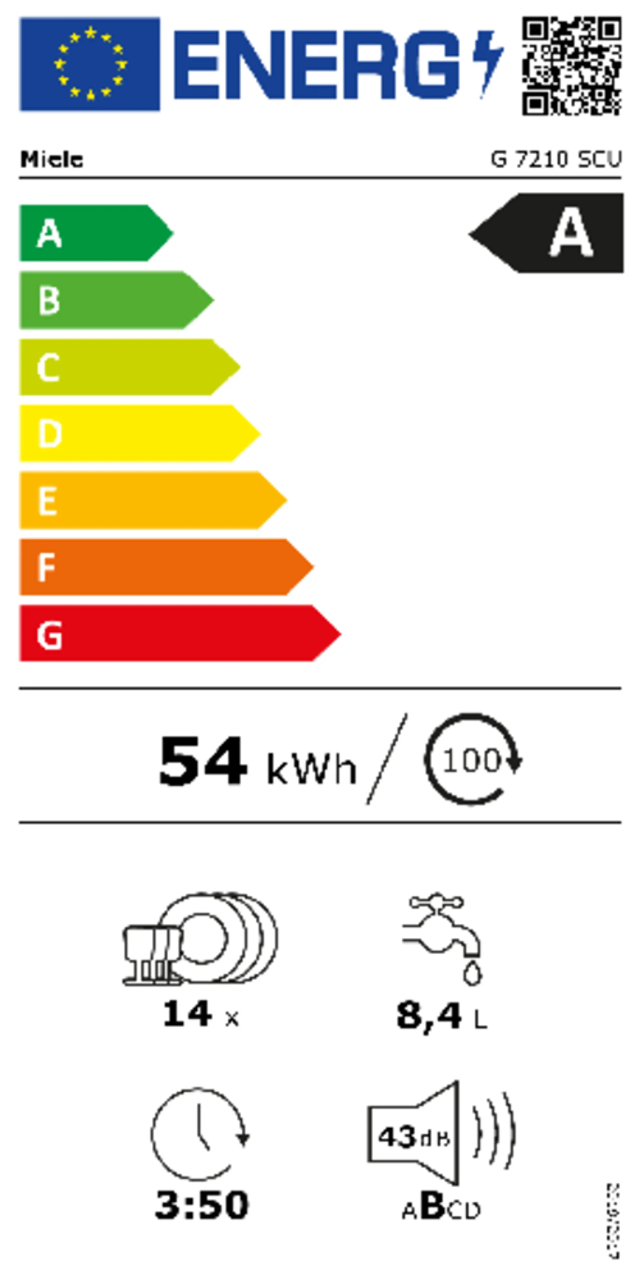 Miele Vaatwasser G 7210 SCU image