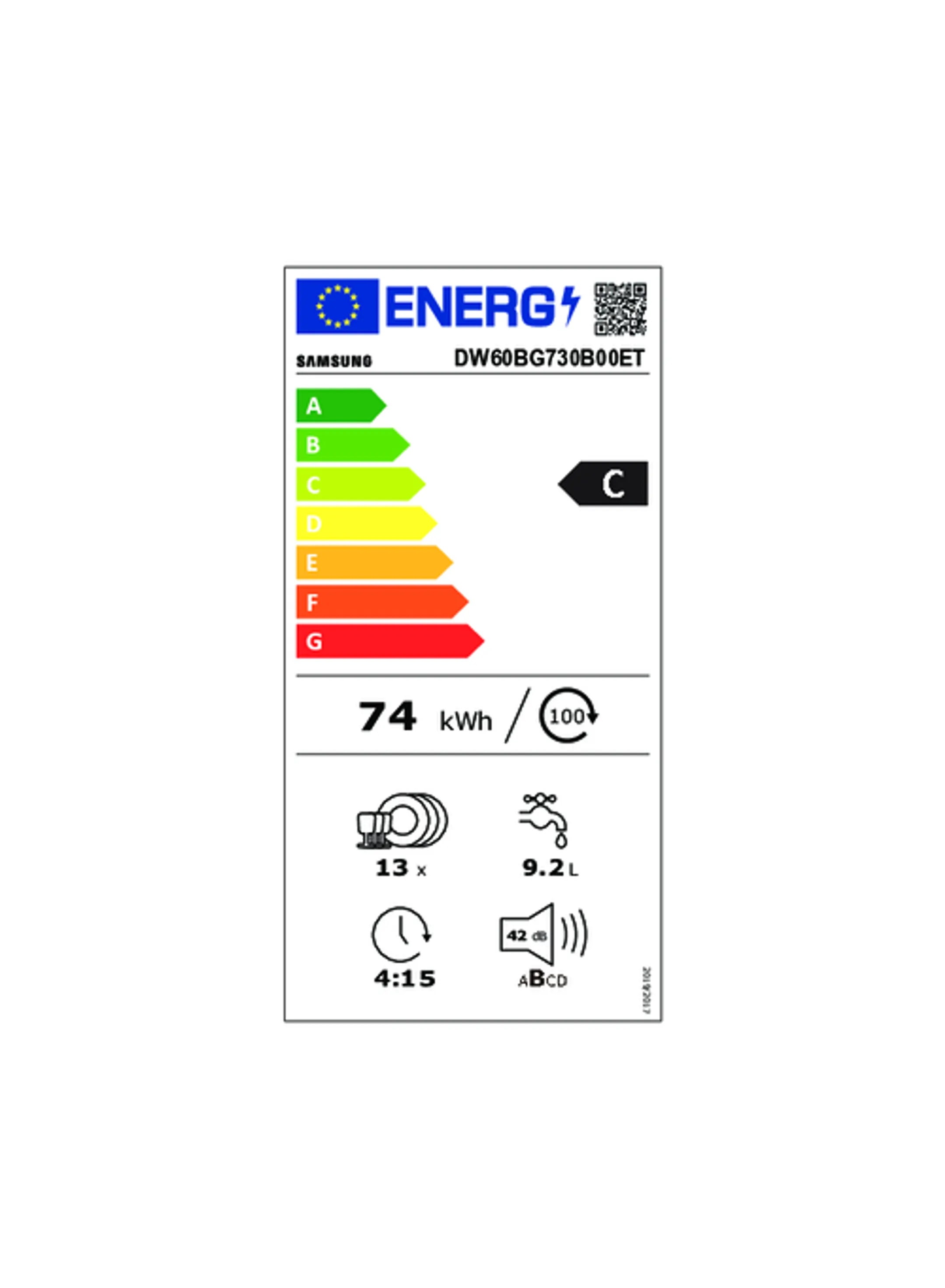 Samsung Inbouw vaatwasser DW60BG730B00ET image