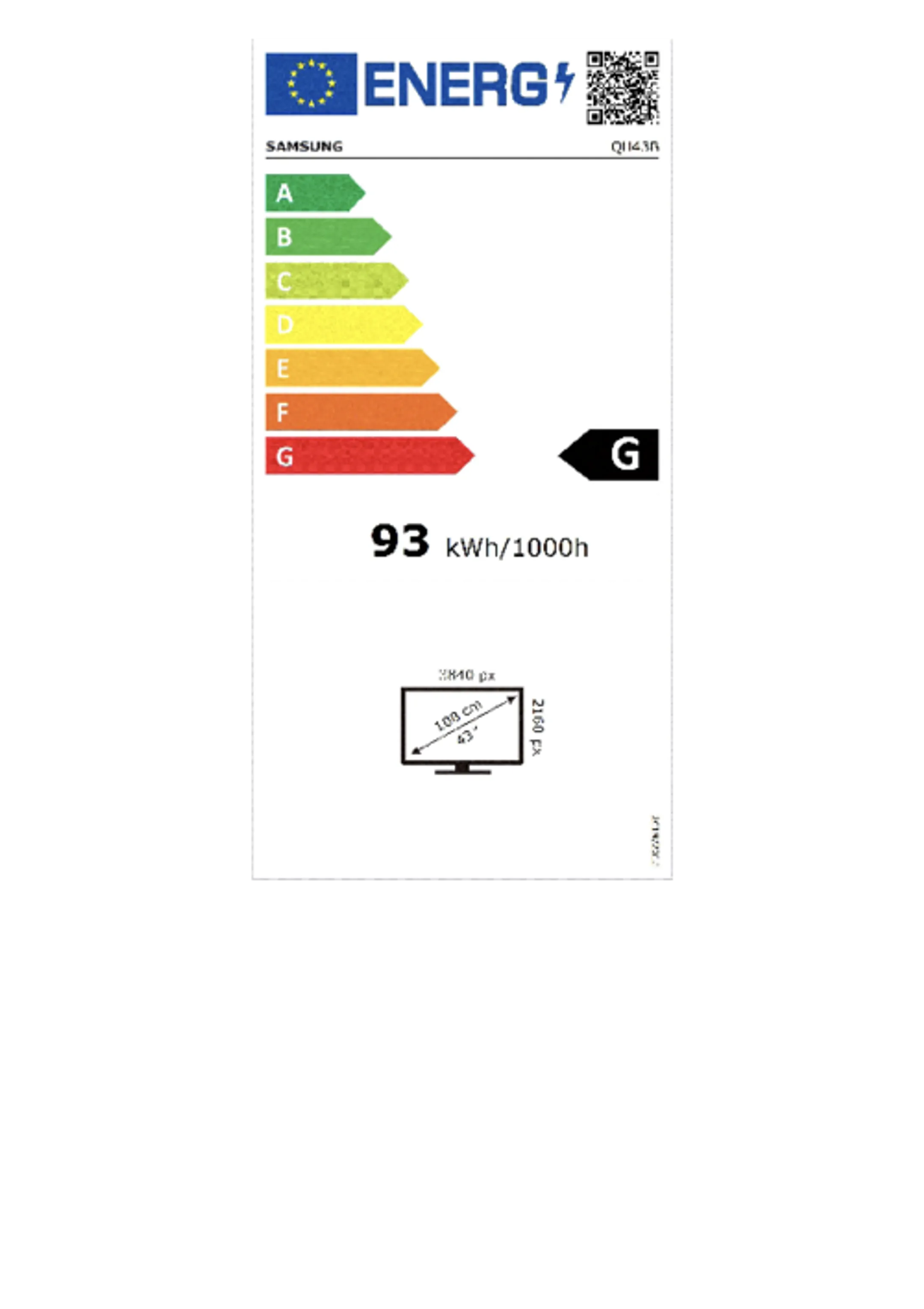 Samsung QH43B LH43QHBEBGCXEN image