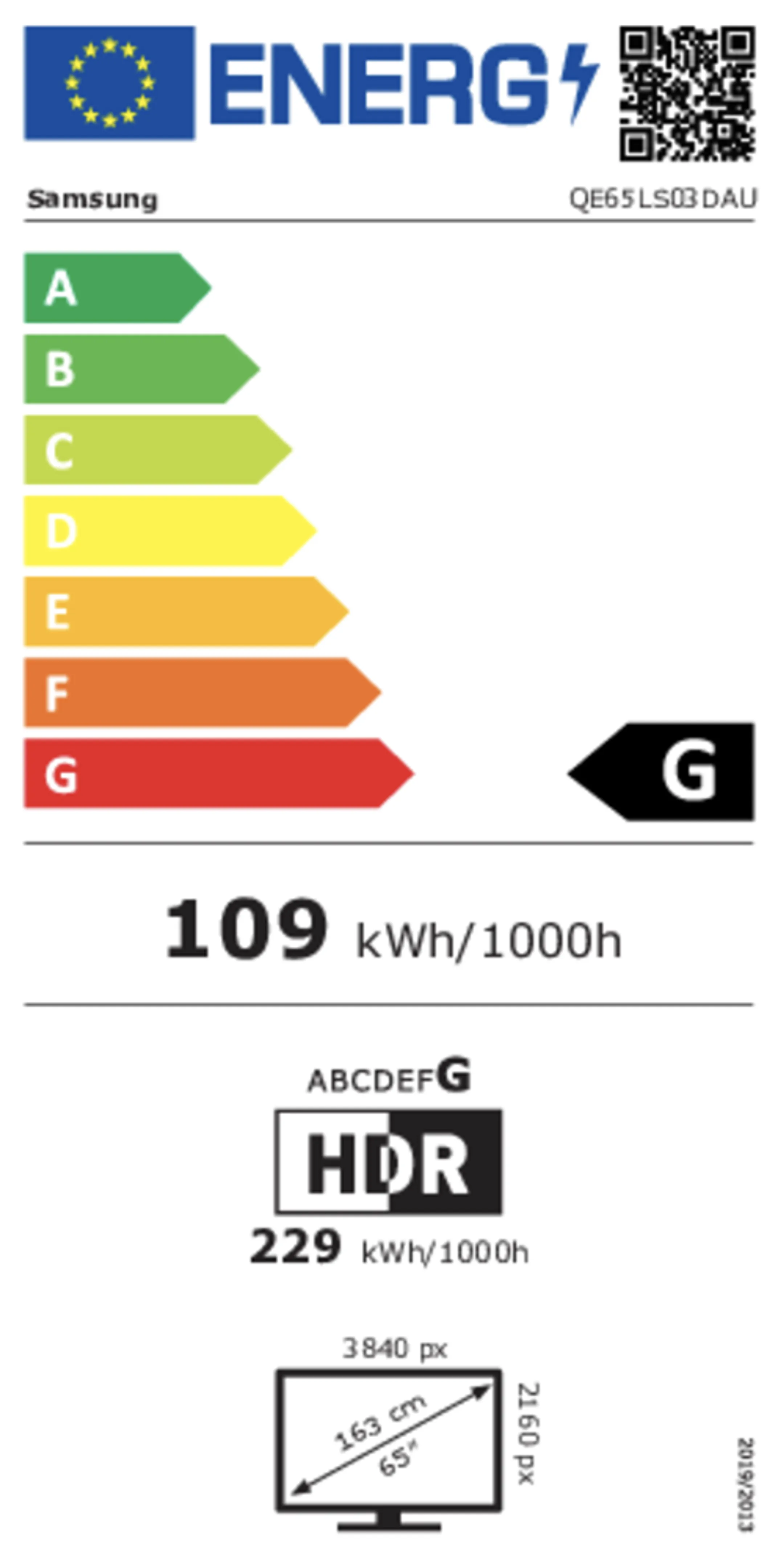 Samsung QLED TV 4K The Frame QE65LS03DAUXXN (2024) - 65 inch image