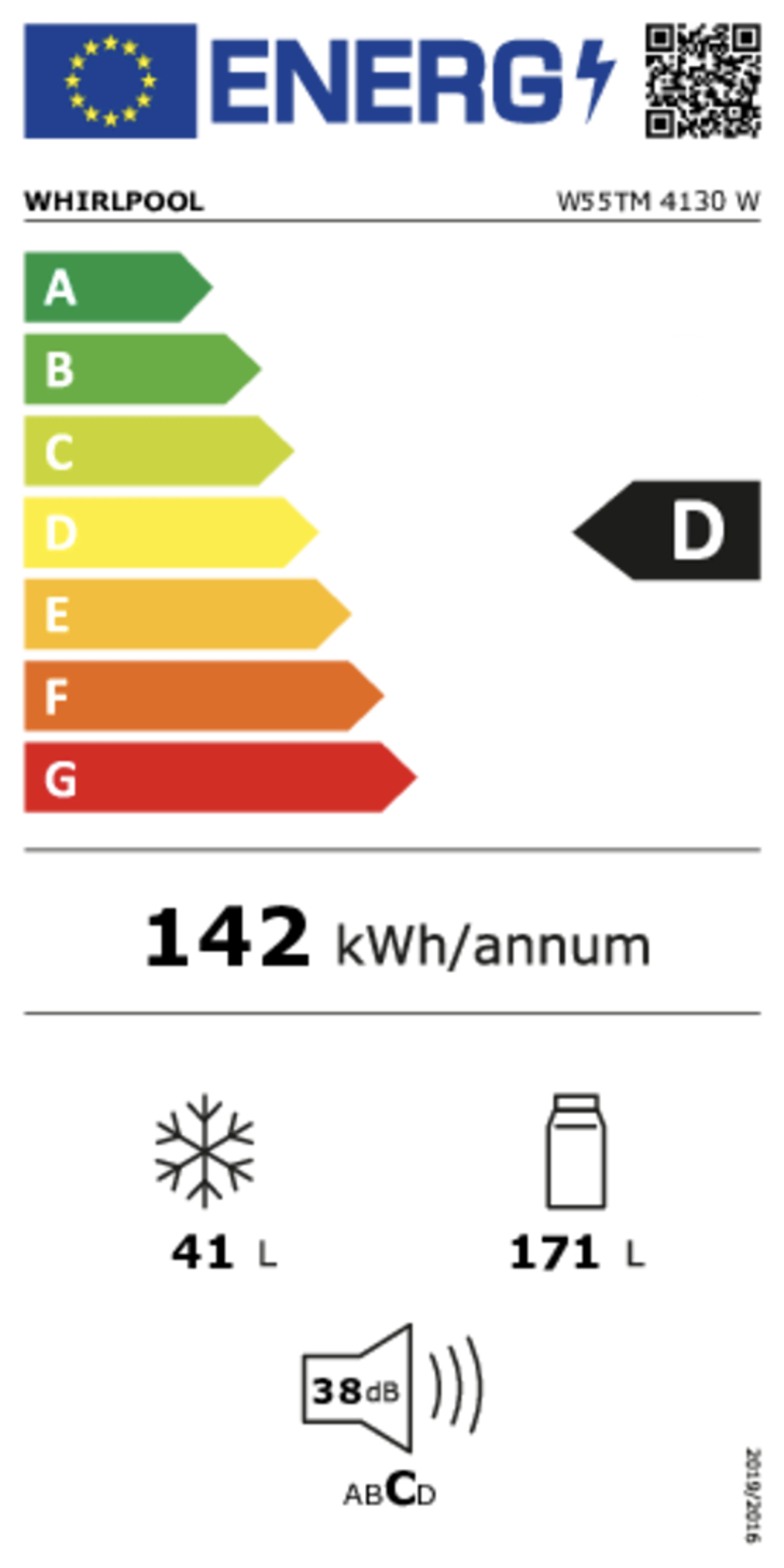 Whirlpool Koelkast met diepvries W55TM 4130 W image