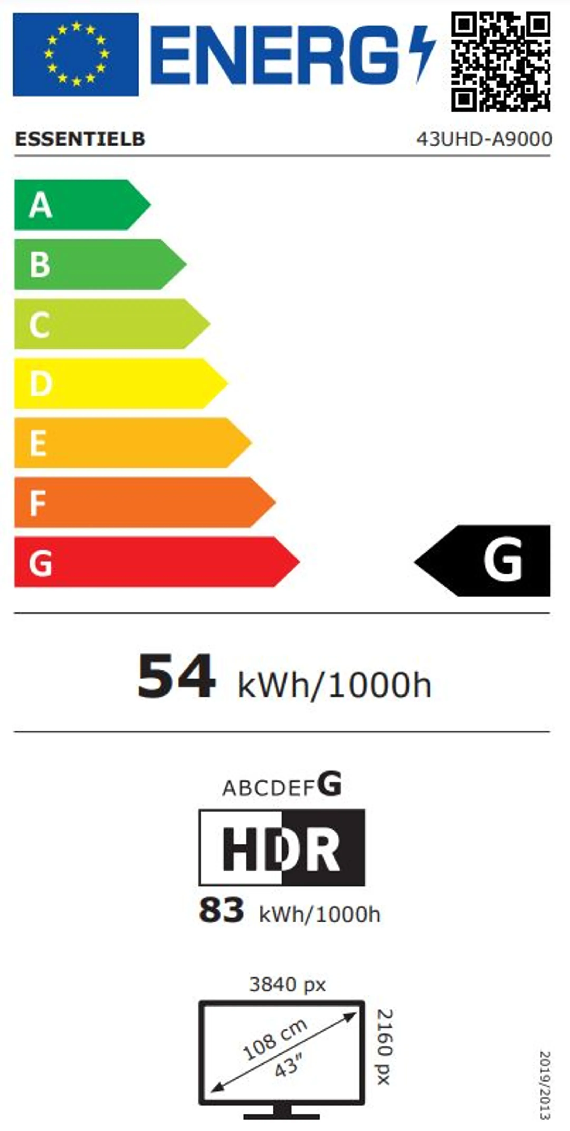 Essentiel-B TV LED 43UHD-A9000 Android TV - 43 pouces image