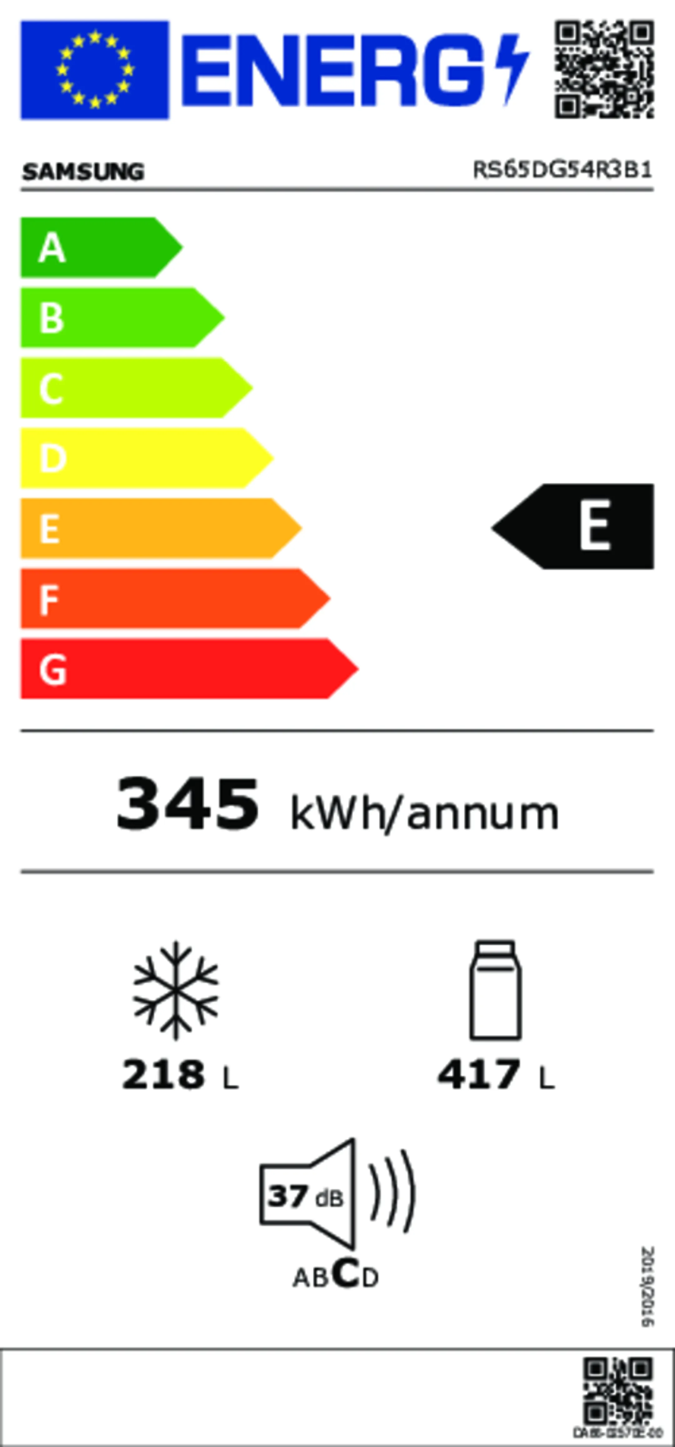 Samsung Amerikaanse koelkast RS65DG54R3B1 WiFi image