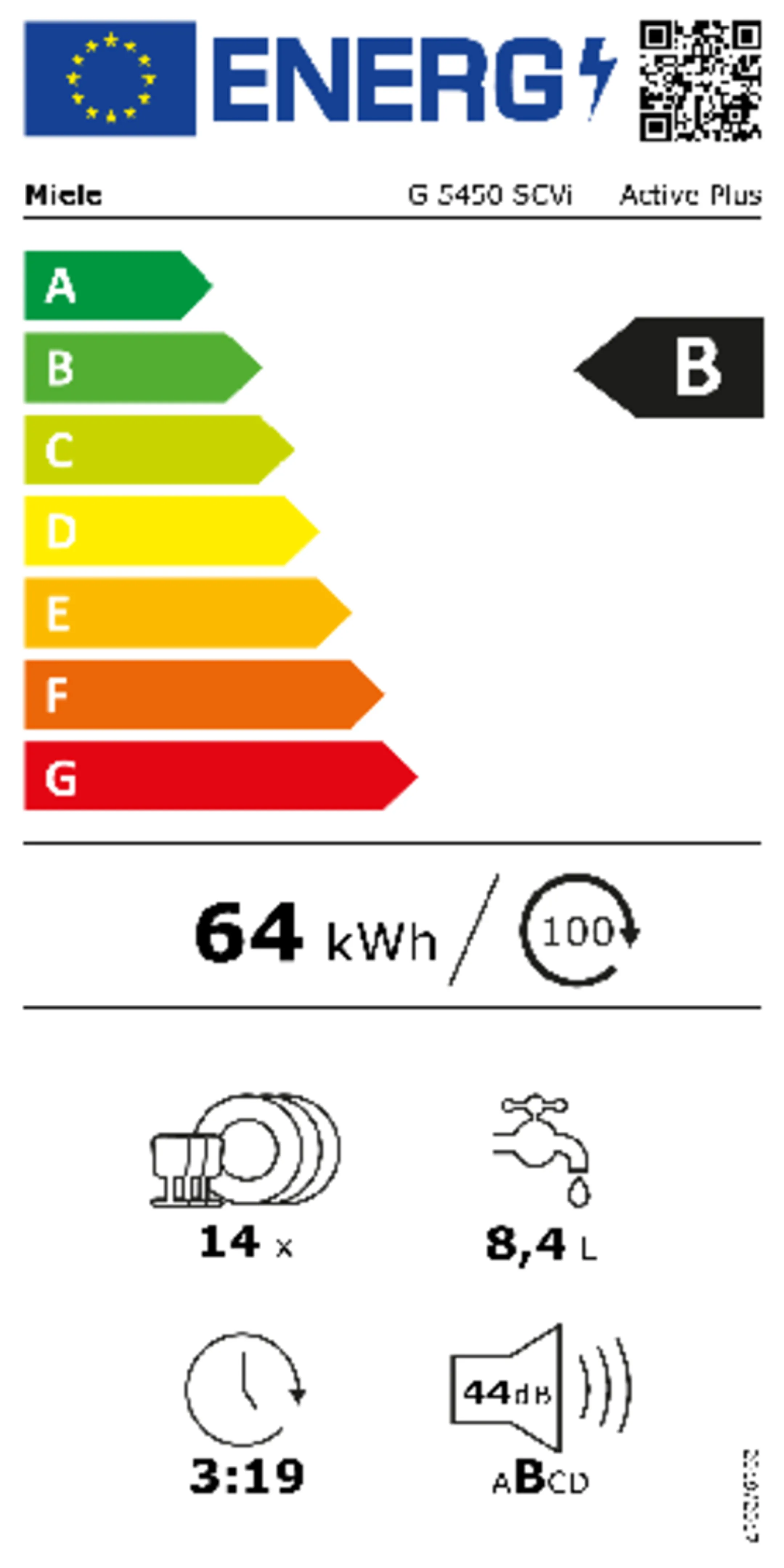 Miele Inbouw vaatwasser G 5450 SCVi Active Plus image