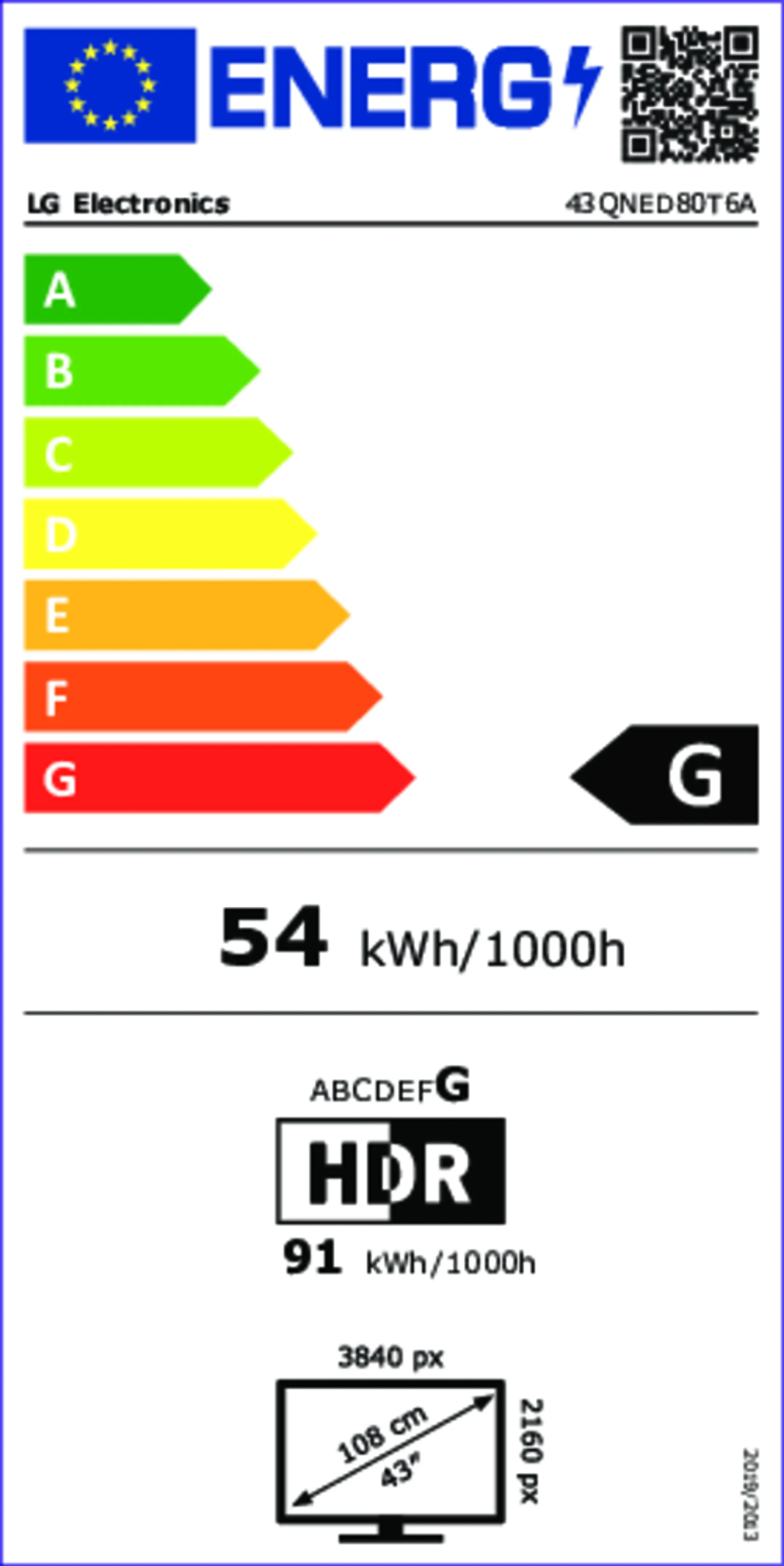 TV QNED 4K 43QNED80T6A (2024) - 43 pouces
