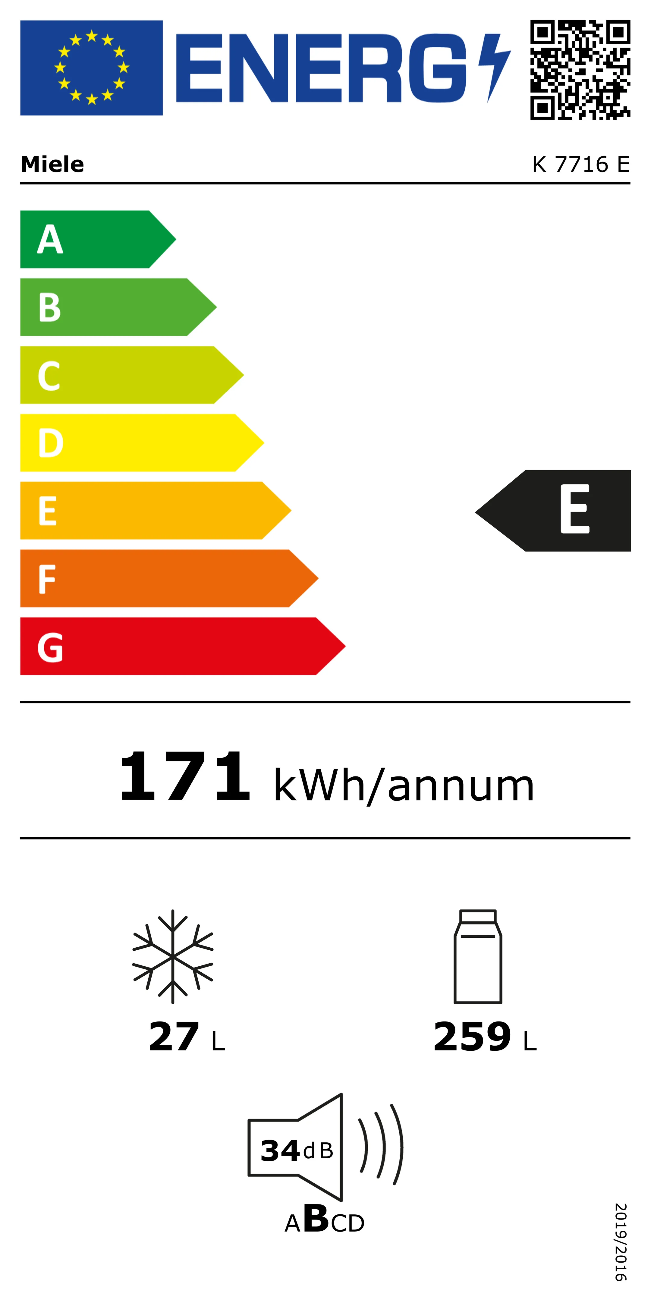 Miele Inbouw koelkast K 7716 E image