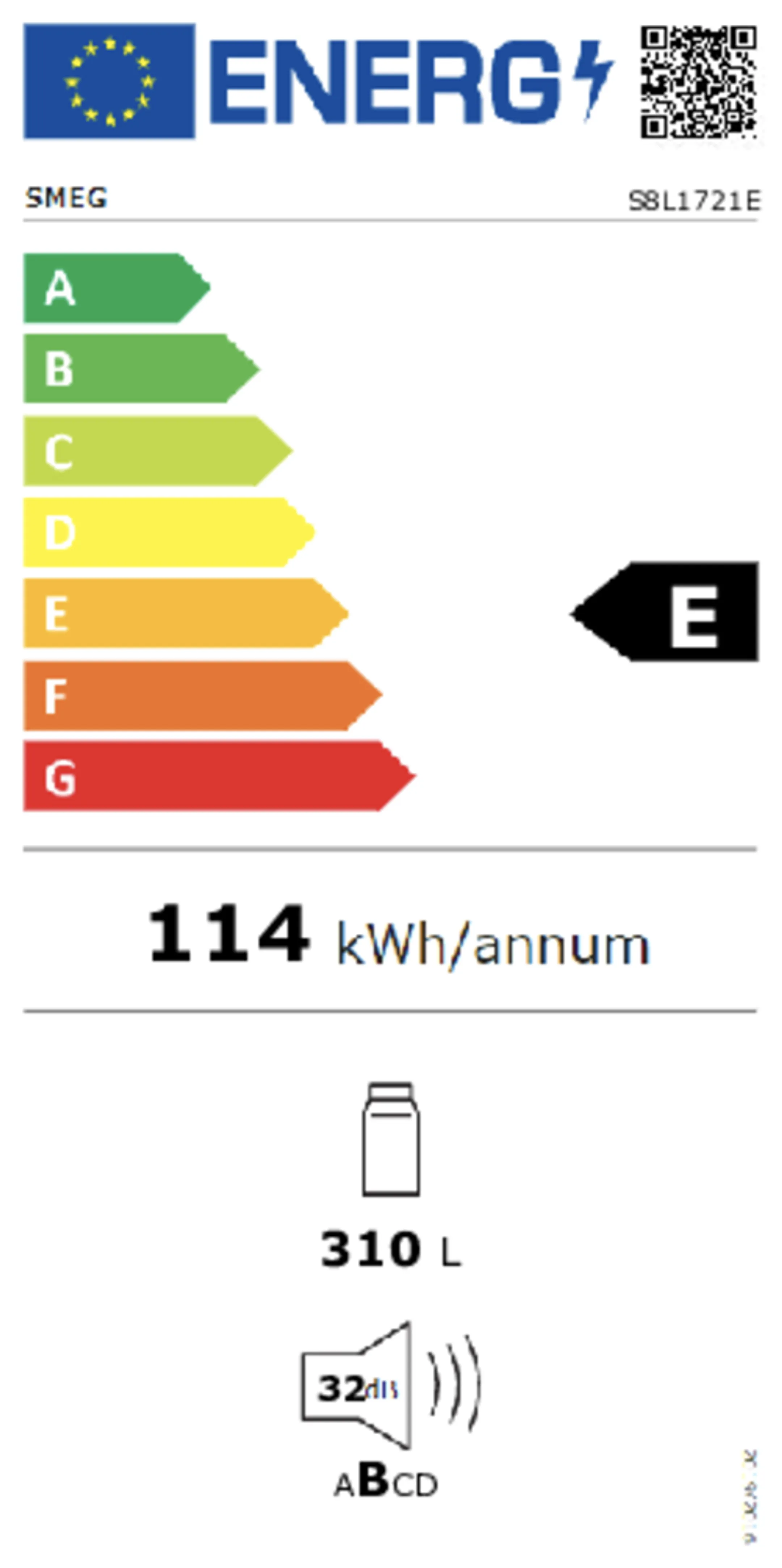 Smeg Inbouw koelkast S8L1721E image