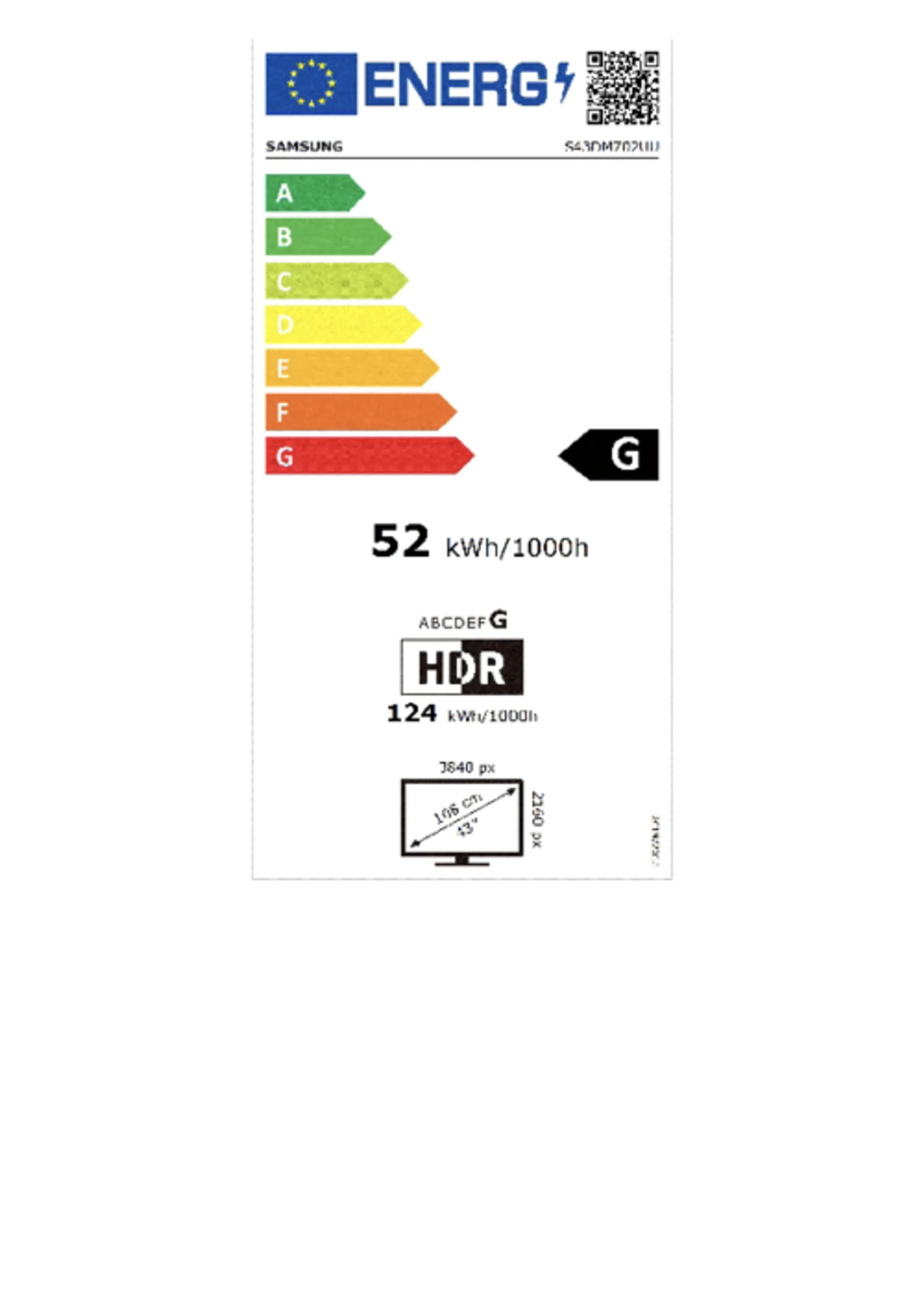 Samsung 43 Inch Smart Monitor M7 M70D UHD image