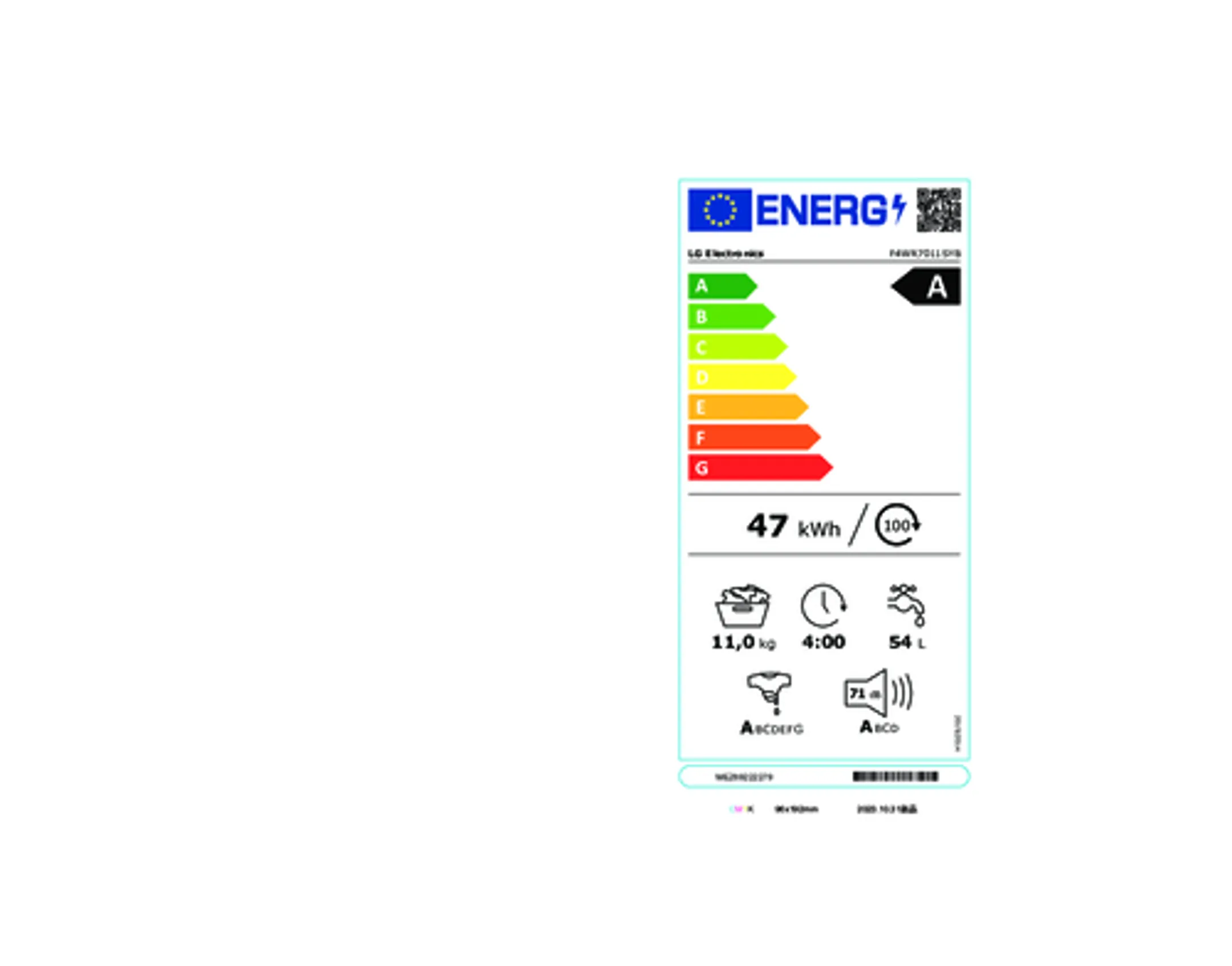 LG Wasmachine F4WR7011SYB image