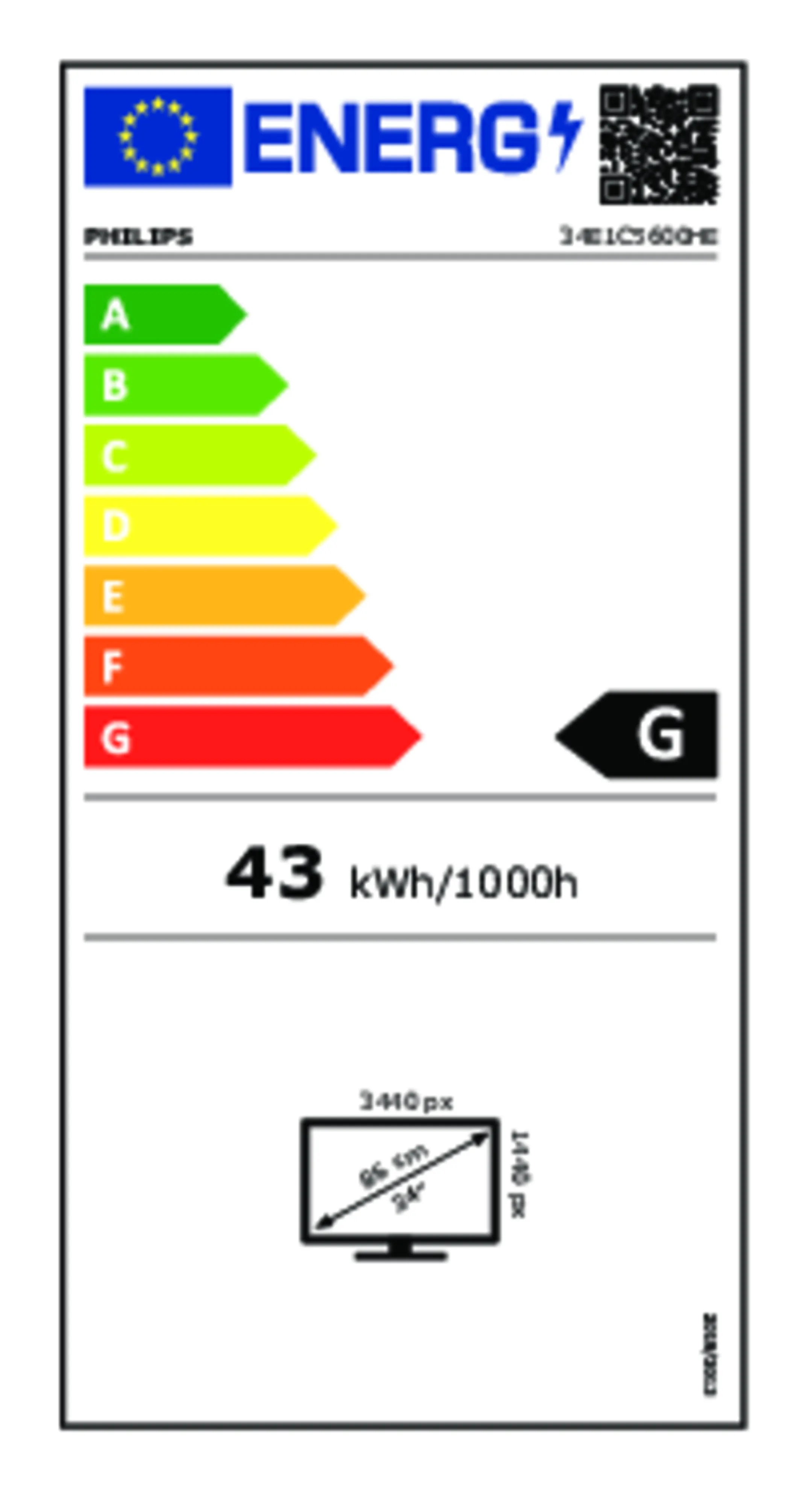 Philips 34E1C5600HE/00 image
