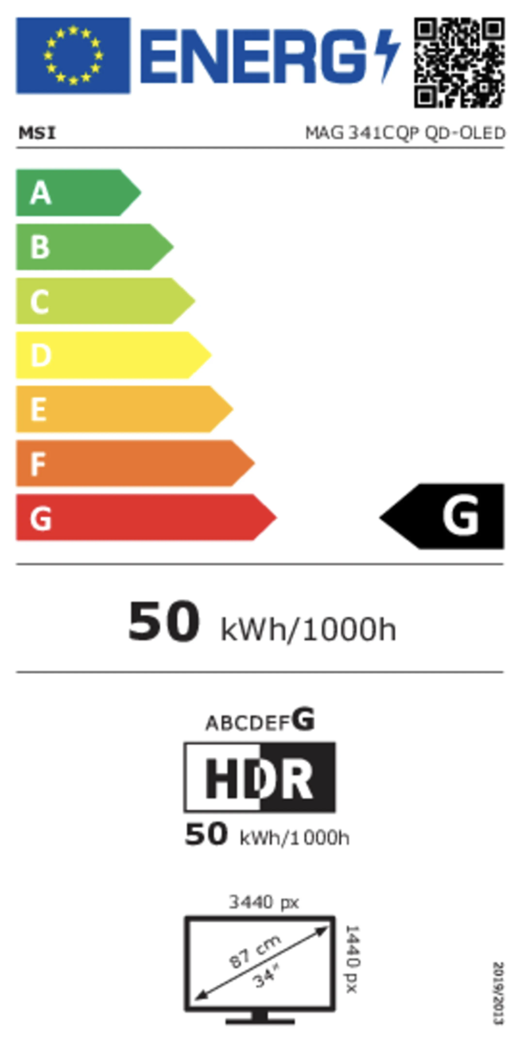 MSI MAG 341CQP QD-OLED image