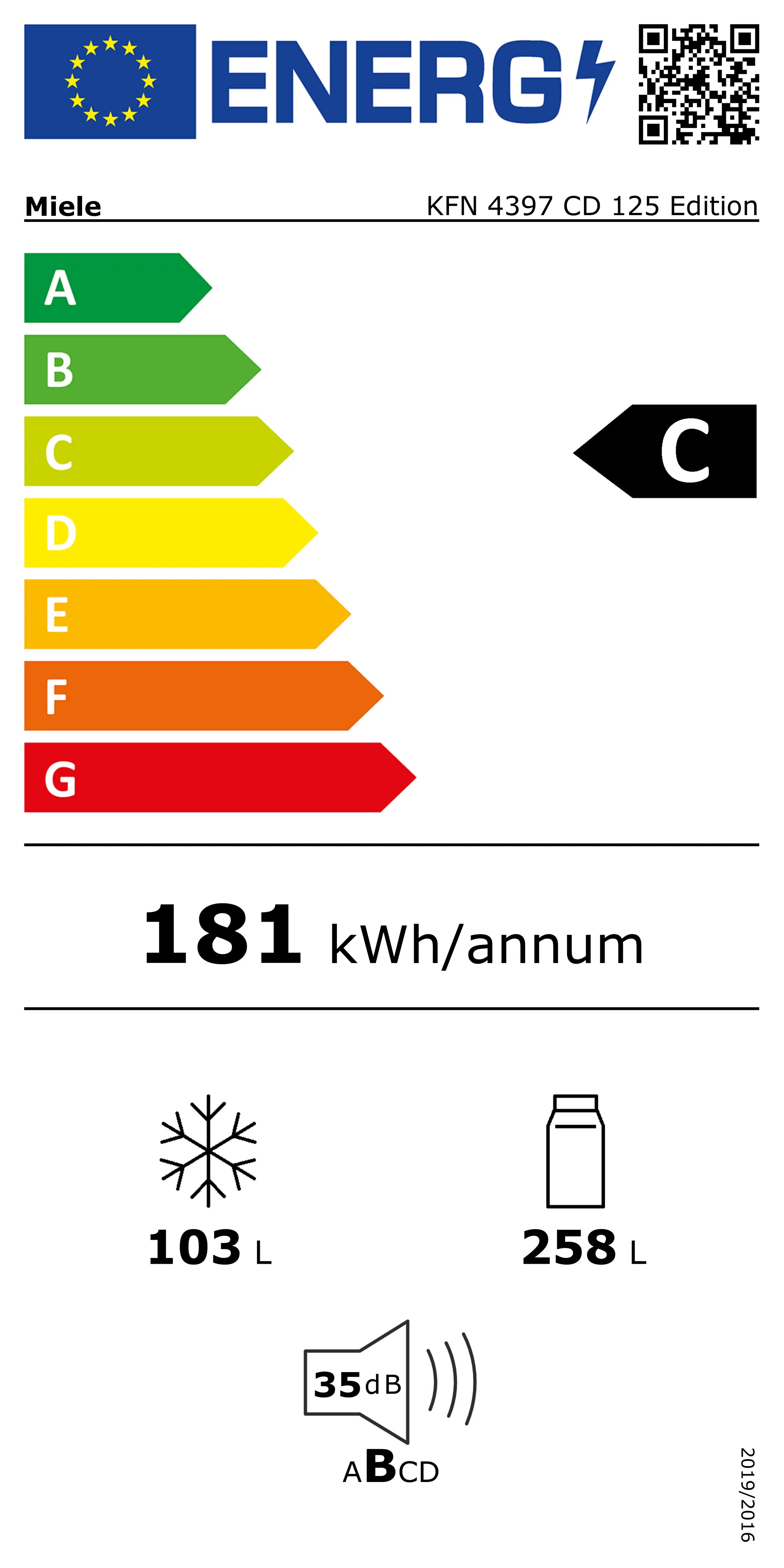 Miele Combi frigo congélateur KFN 4397 CD image
