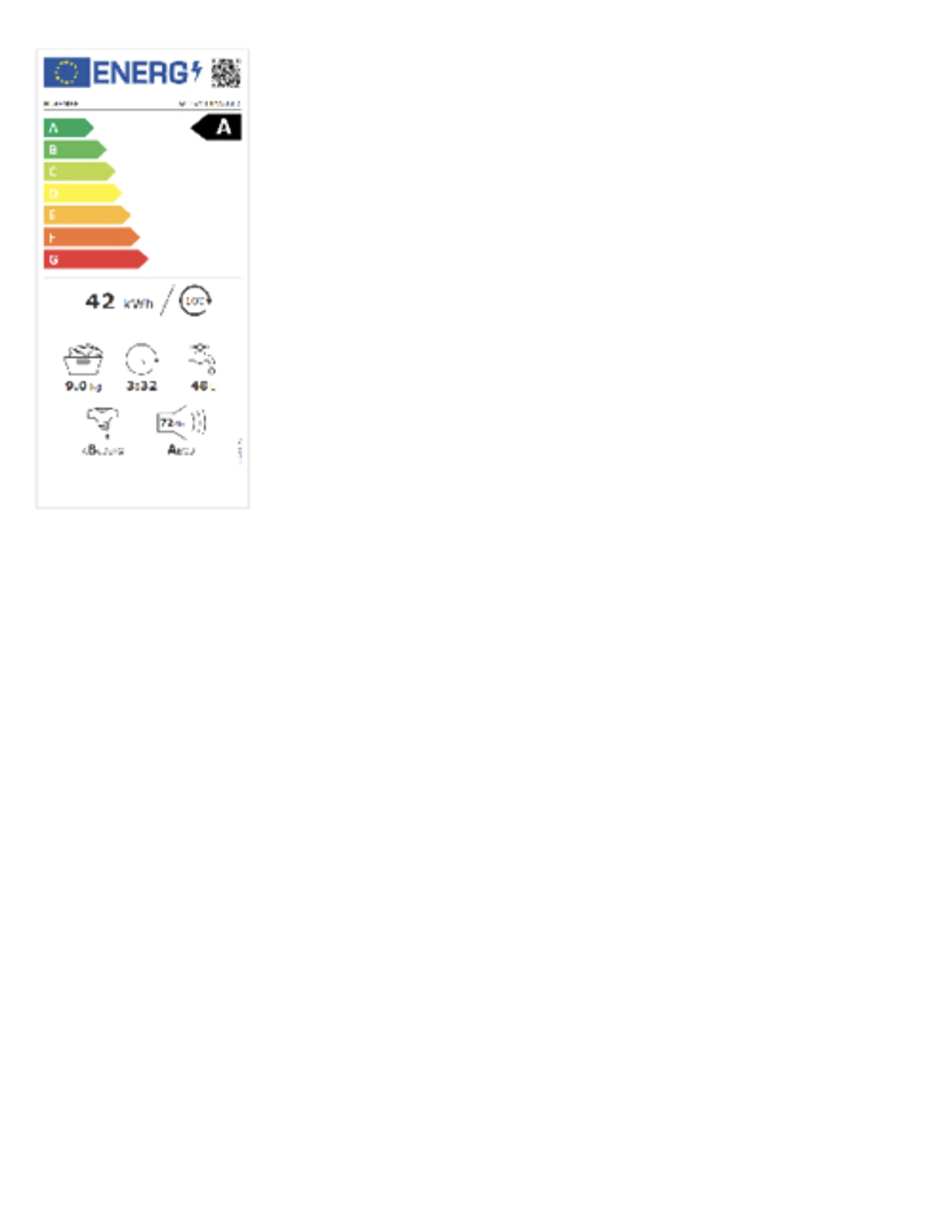 Hisense Machine à laver WF3V943BW/BLX image