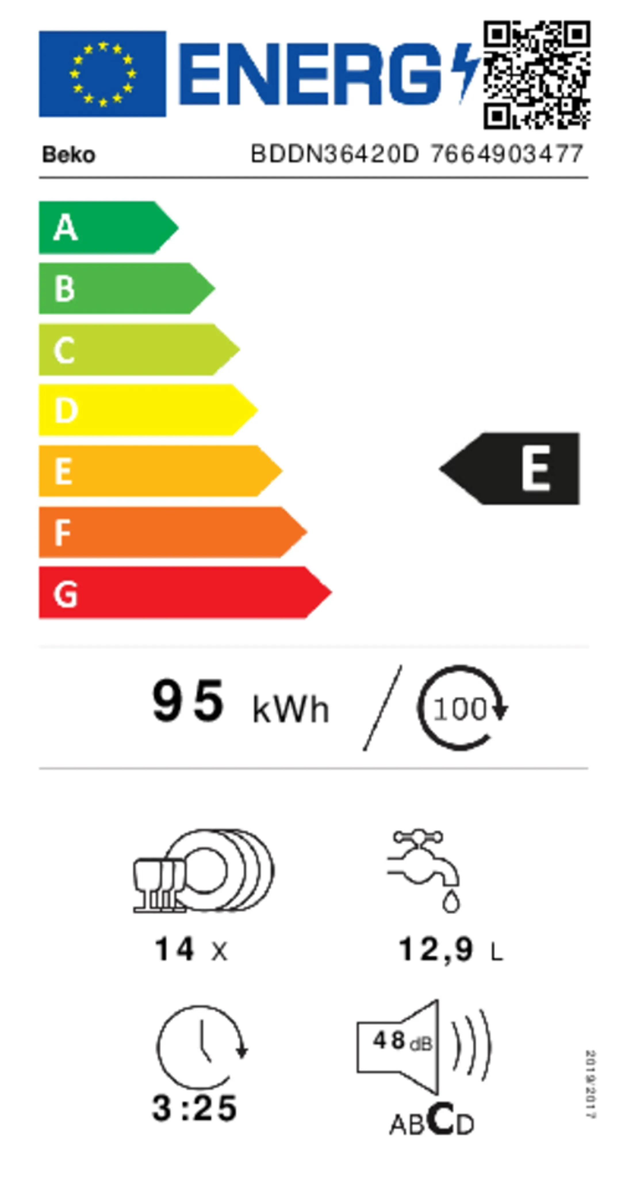 Beko Lave-vaisselle encastrable BDDN36420D image
