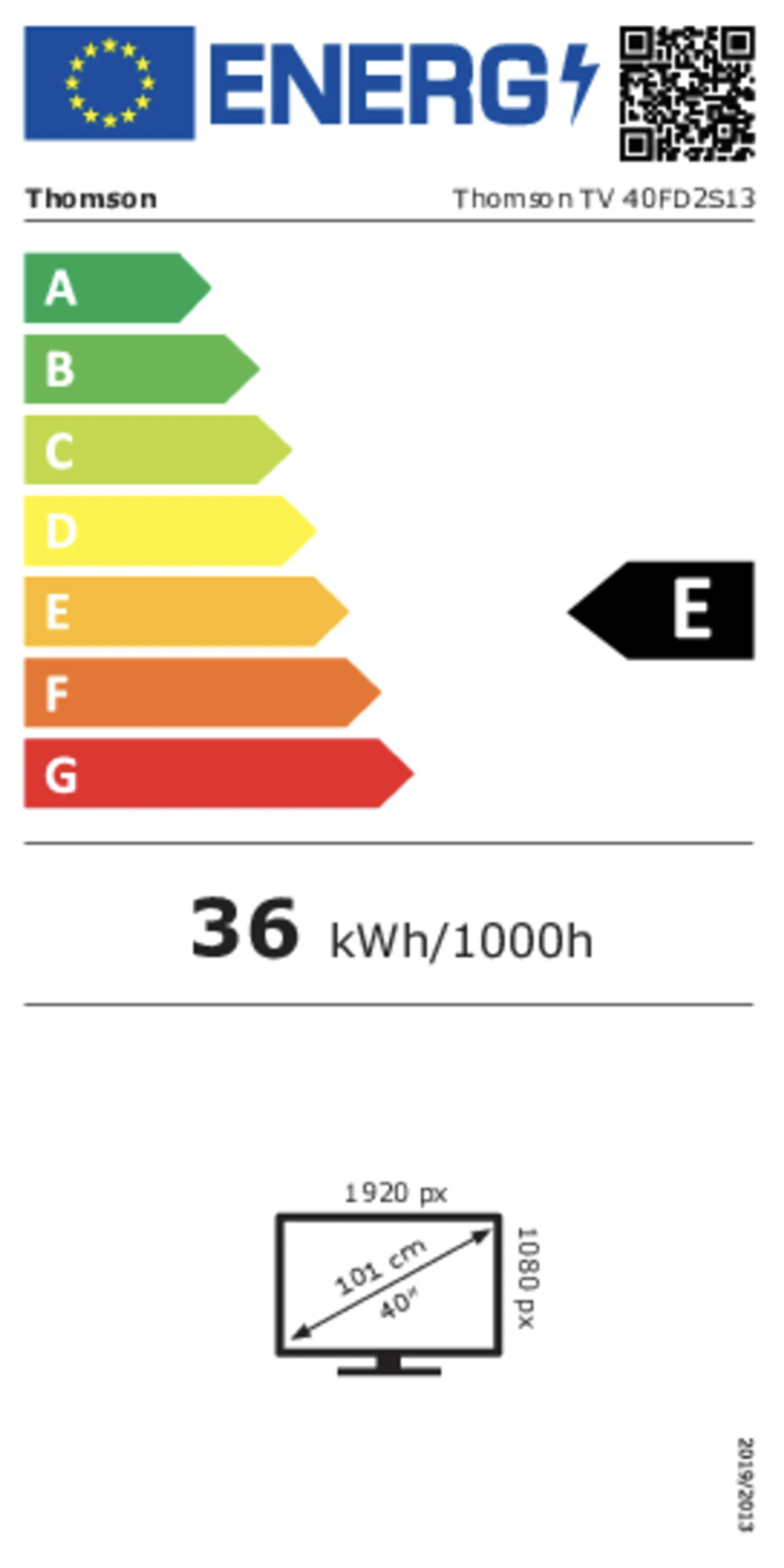 Thomson TV LED Full HD 40FDS213 (2024) - 40 pouces image