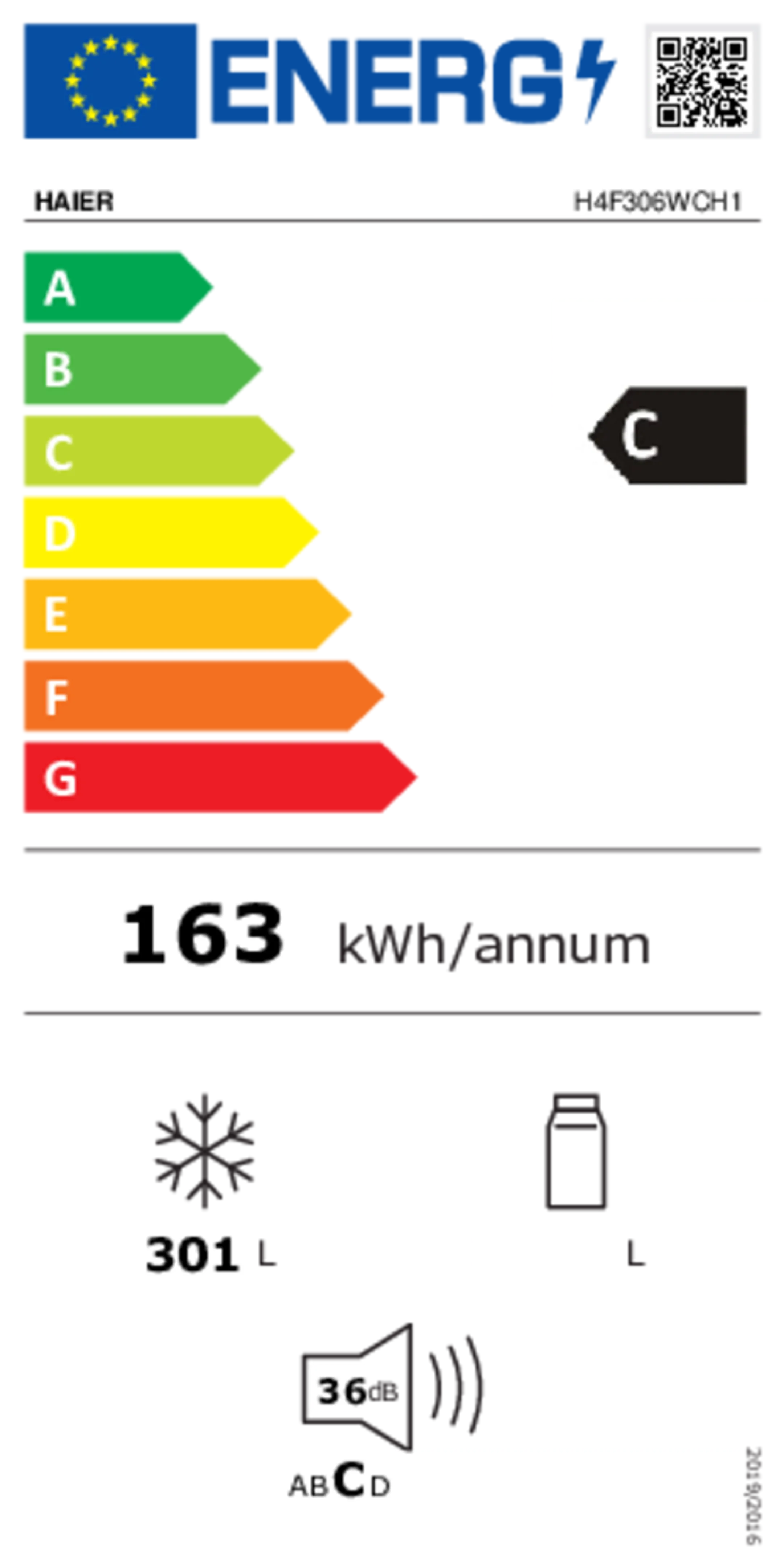 Haier Congélateur H4F306WCH1 image
