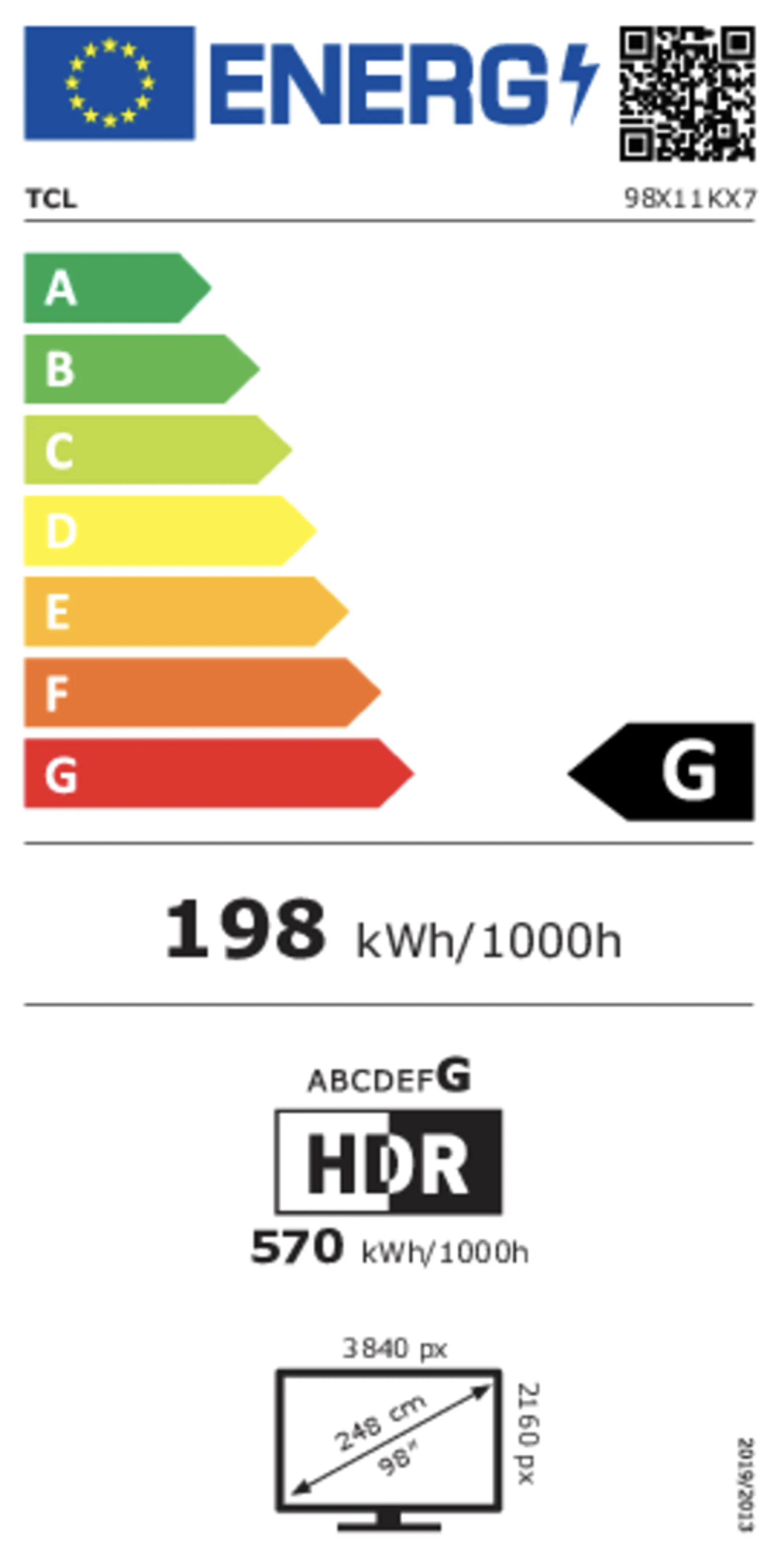 TCL QD-Mini LED 4K TV 98X11K (2025) - 98 inch image