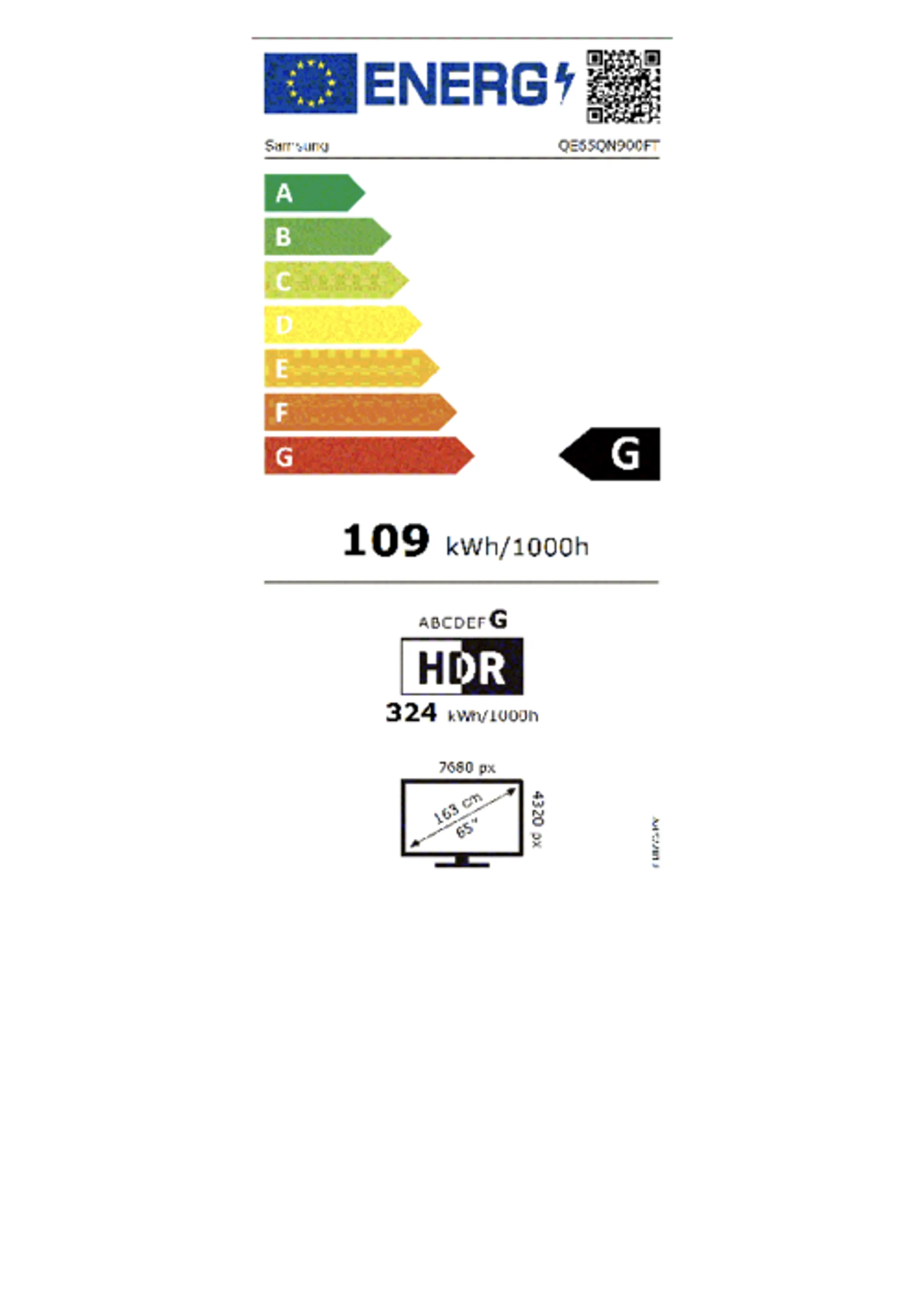 Samsung Neo QLED 8K QE65QN900F Mini LED (2025) - 65 inch image