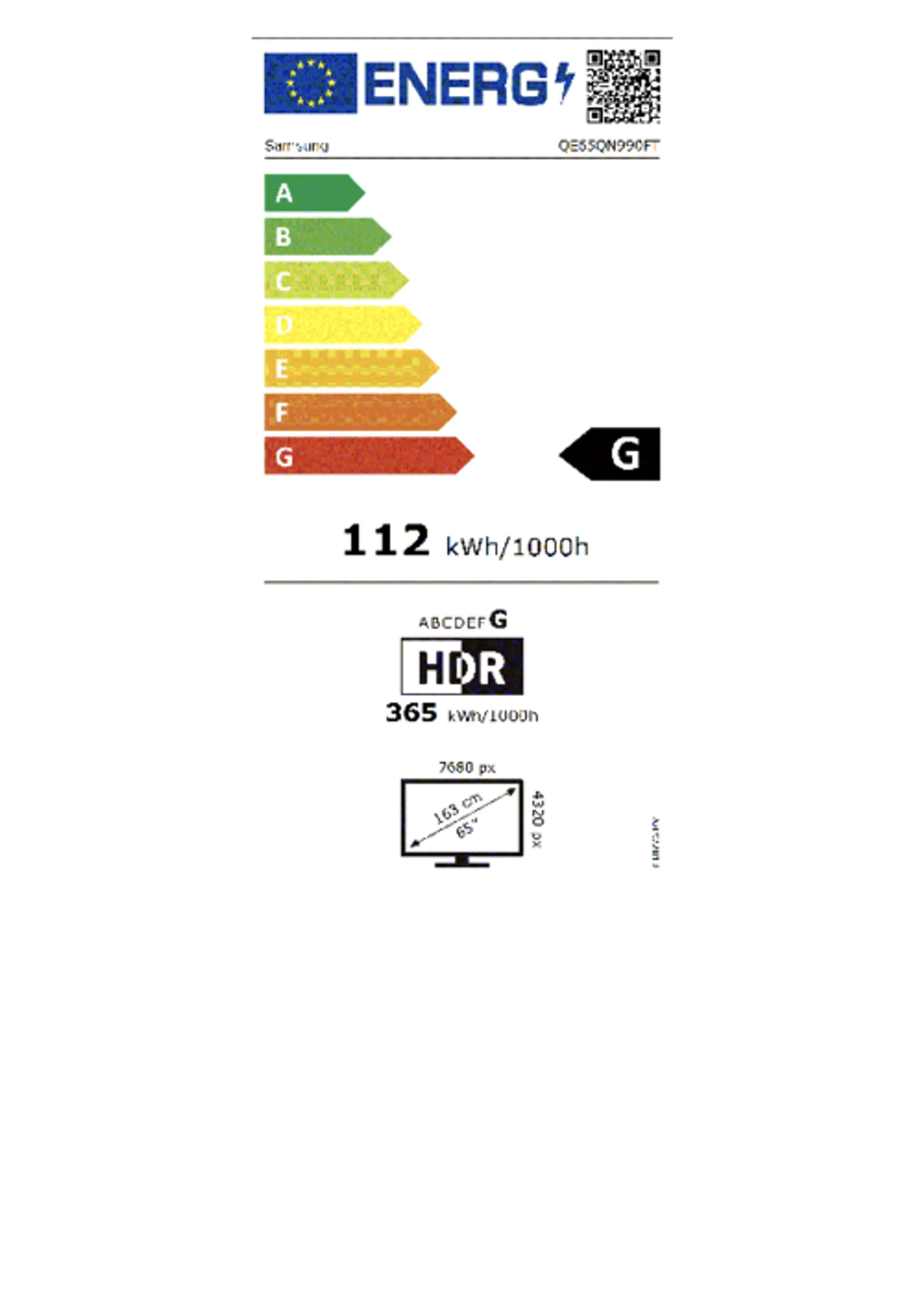 Samsung Neo QLED 8K QE65QN990F Mini LED (2025) - 65 inch image