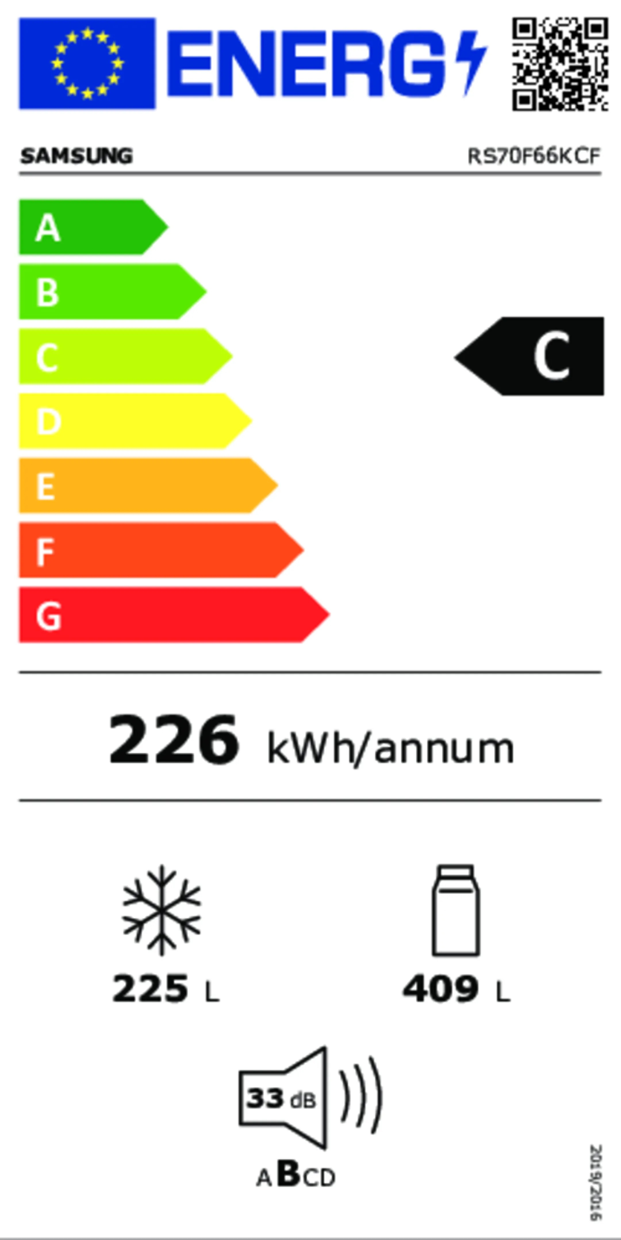 Samsung Amerikaanse koelkast RS70F66KCFEF Twin Cooling Plus™ image