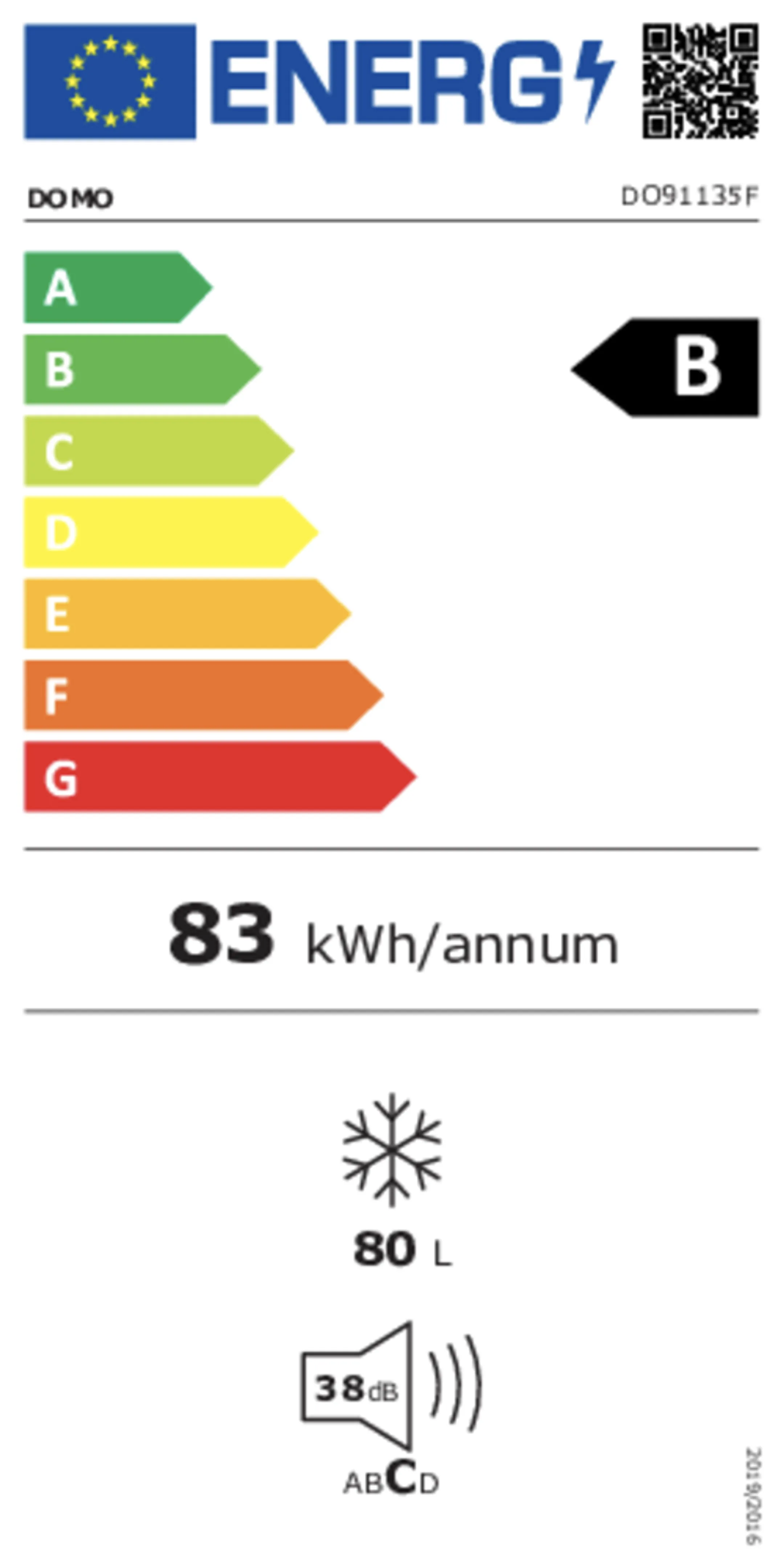 Domo Congélateur DO91135F image