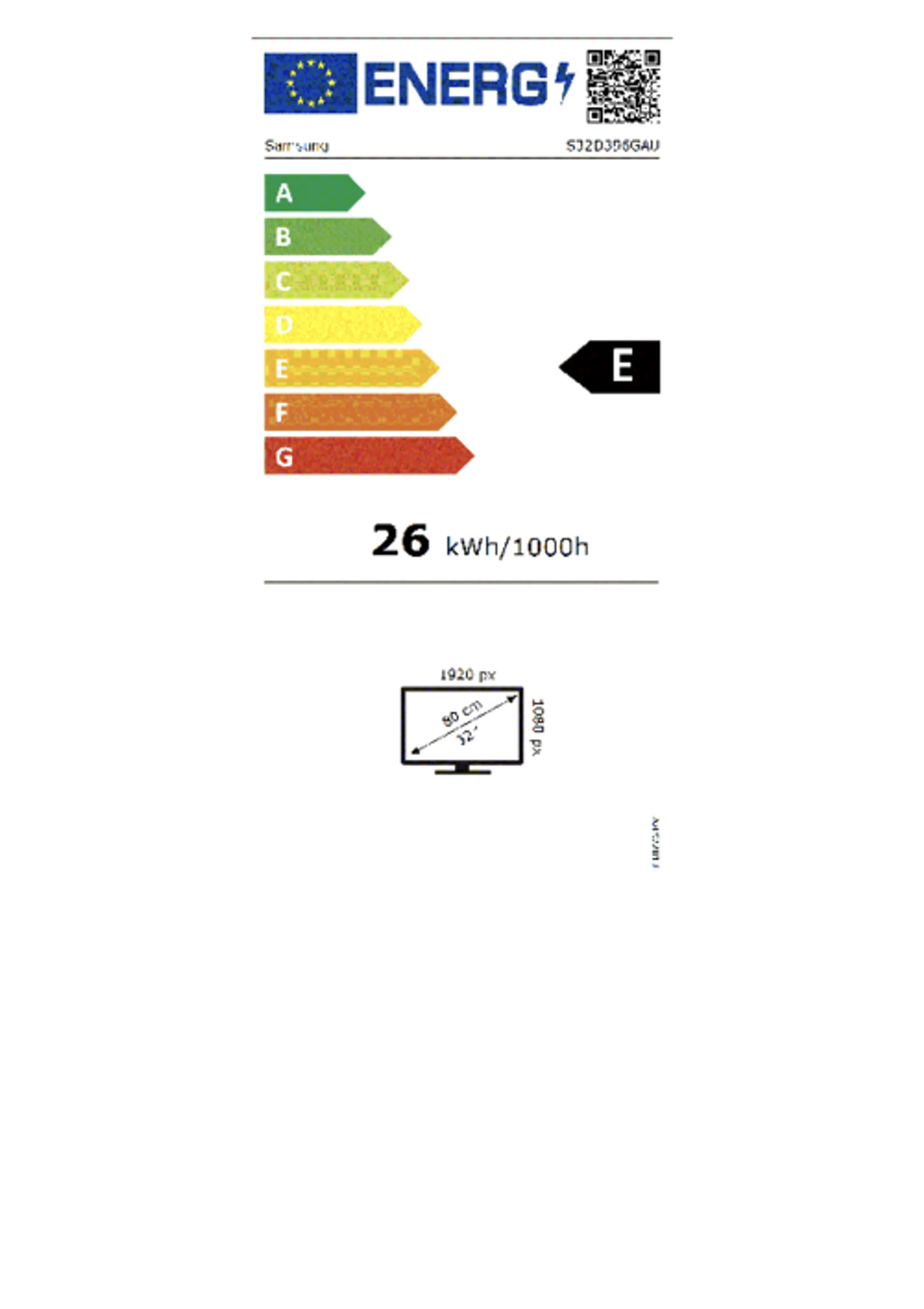 Samsung 32" Essential Monitor S3 LS32D390GAUXEN image