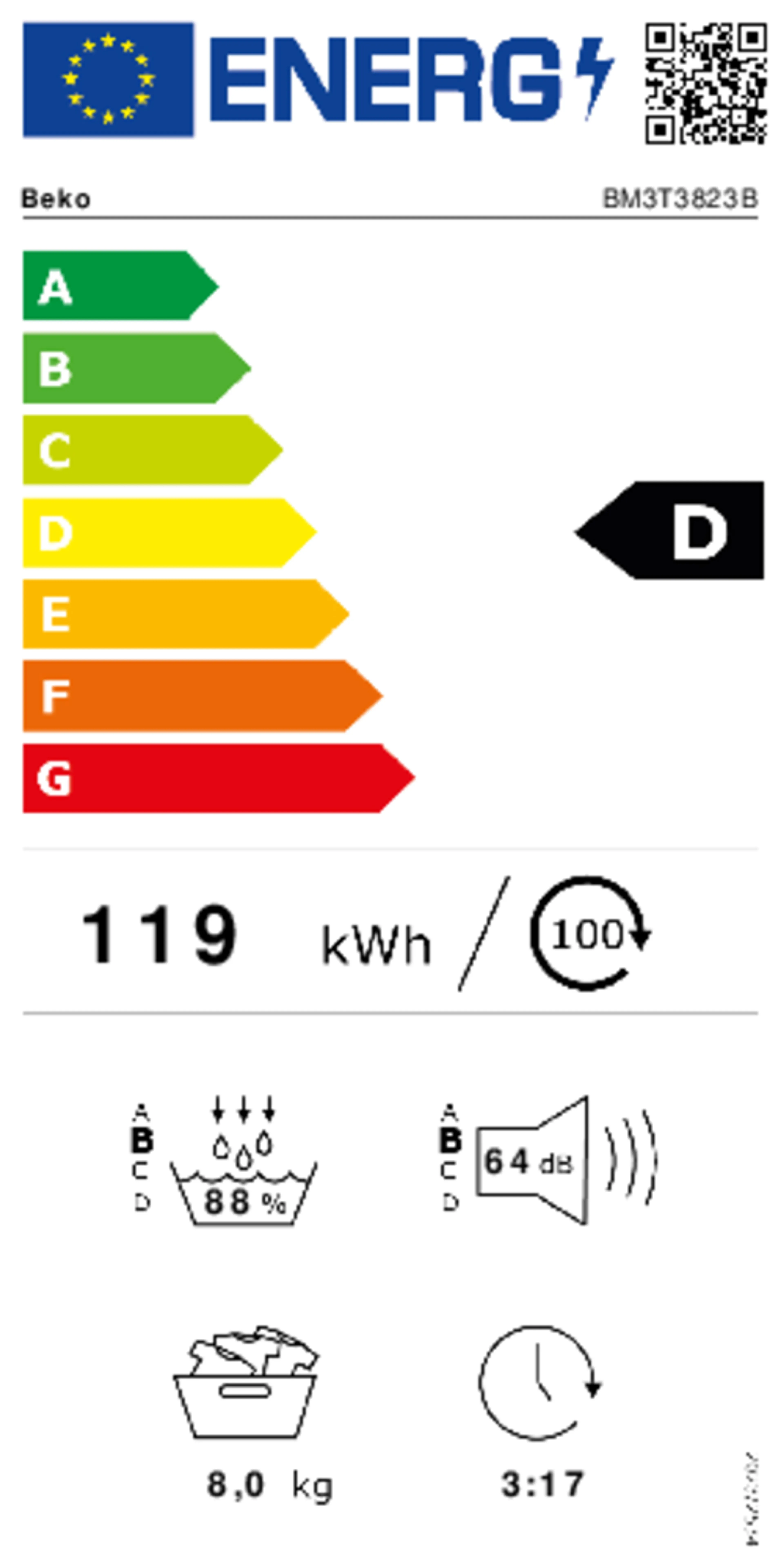 Beko Droogkast BM3T3823B image